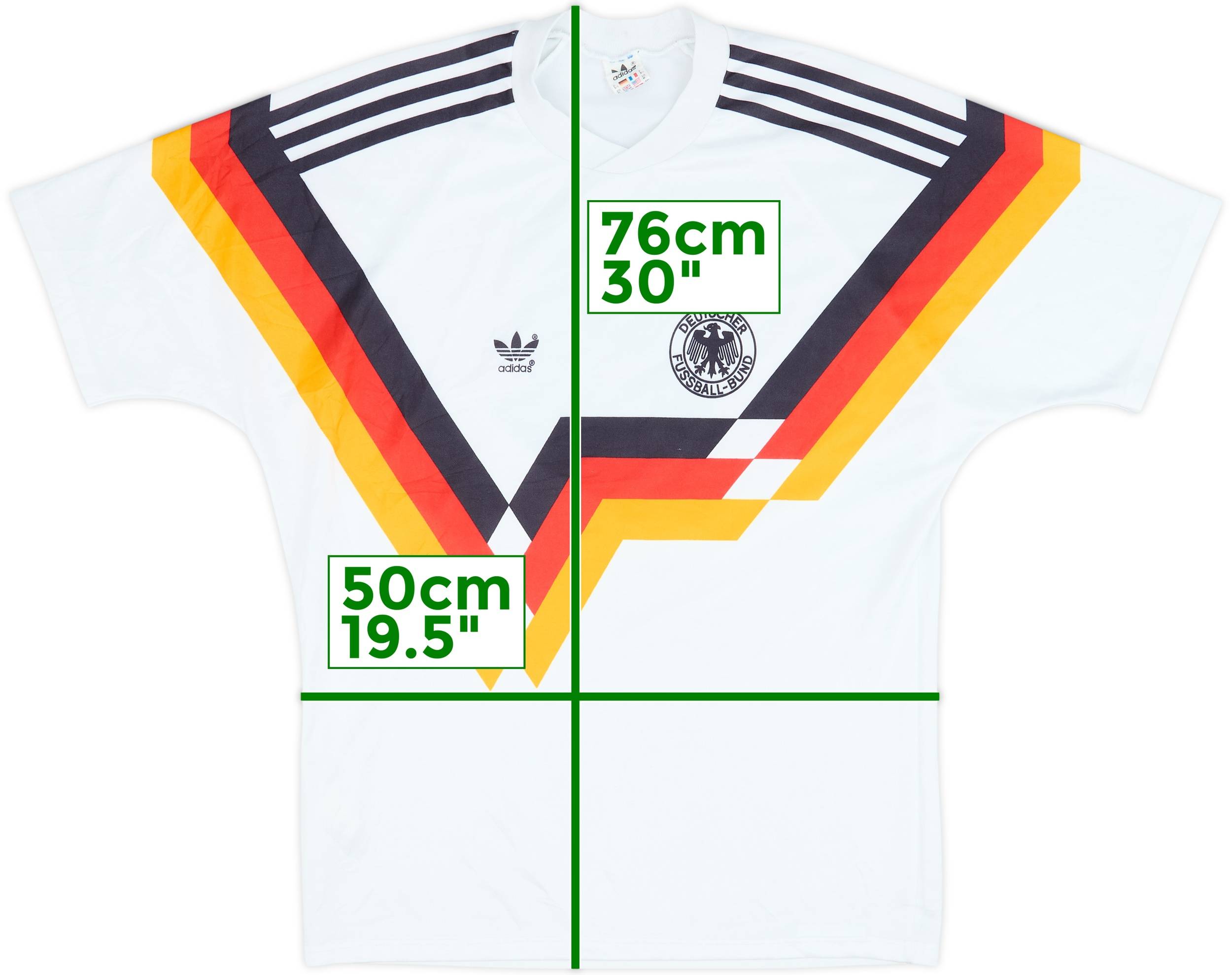 西ドイツ代表84(H)No.9 1988-91 West Germany Home Shirt #9 - 9/10 - (M)