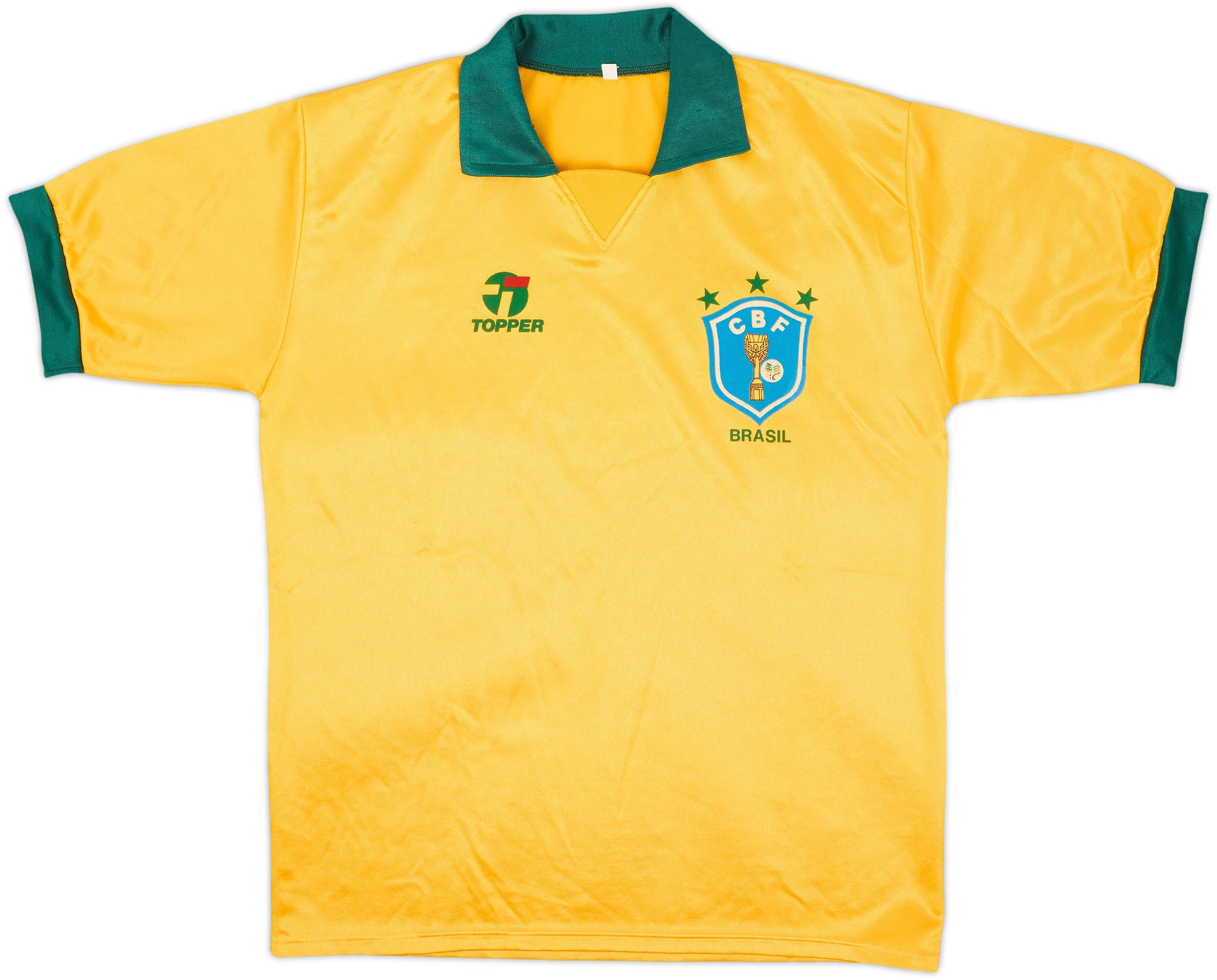 1990 Brazil Home Shirt - 9/10 - (L)