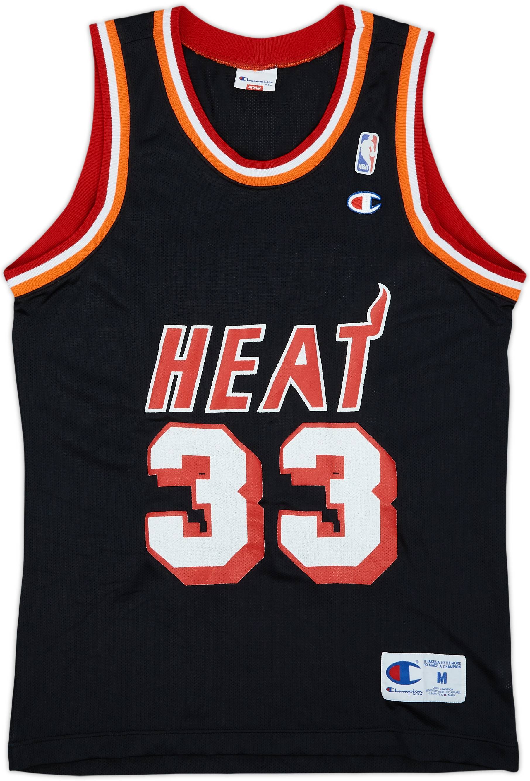 1995 Miami Heat Mourning #33 Champion Away Jersey - 7/10 - (M)