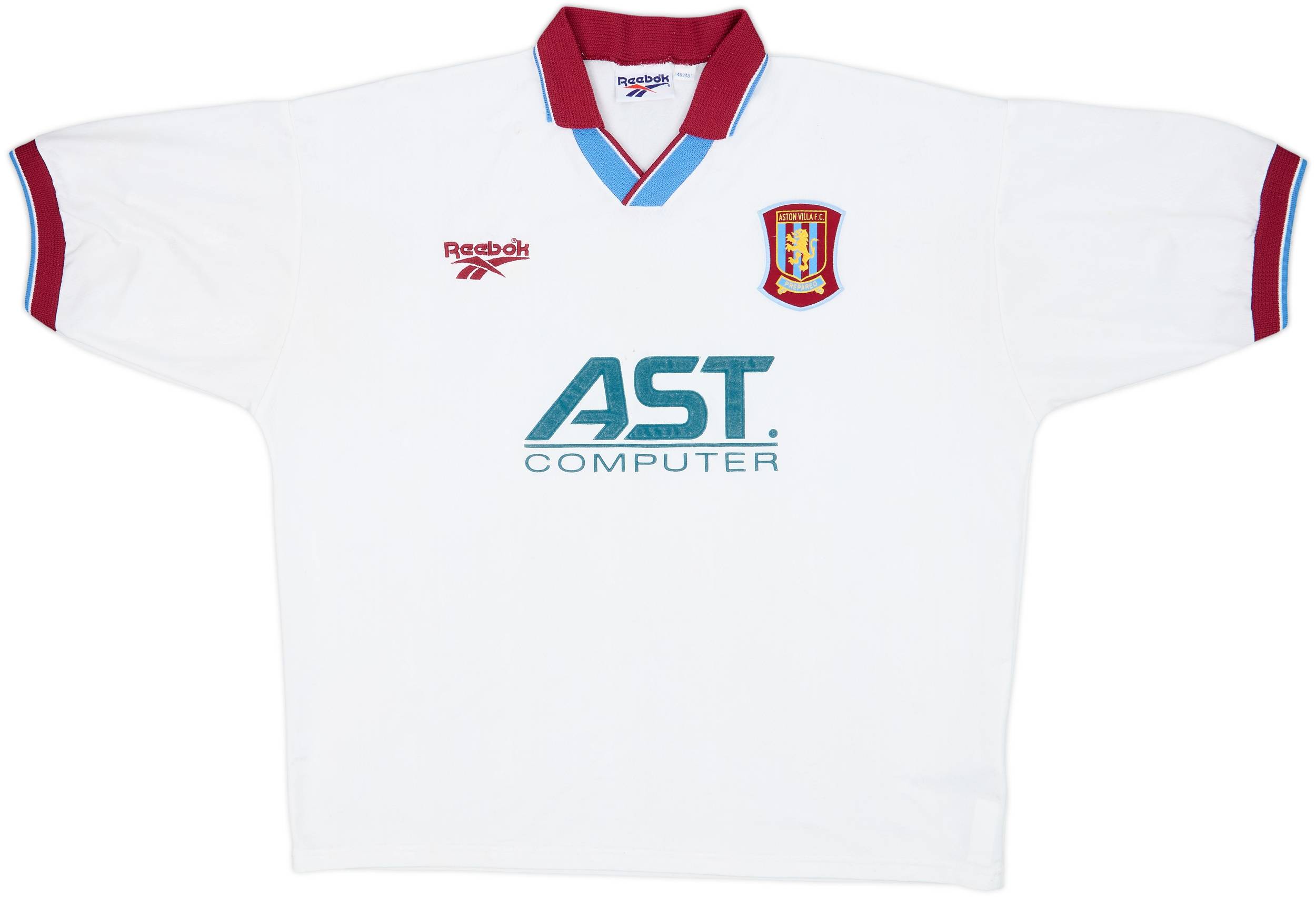 Reebok Aston Villa シャツ Aston Villa 1996 1997 Reebok AST vintage white away shirt jersey
