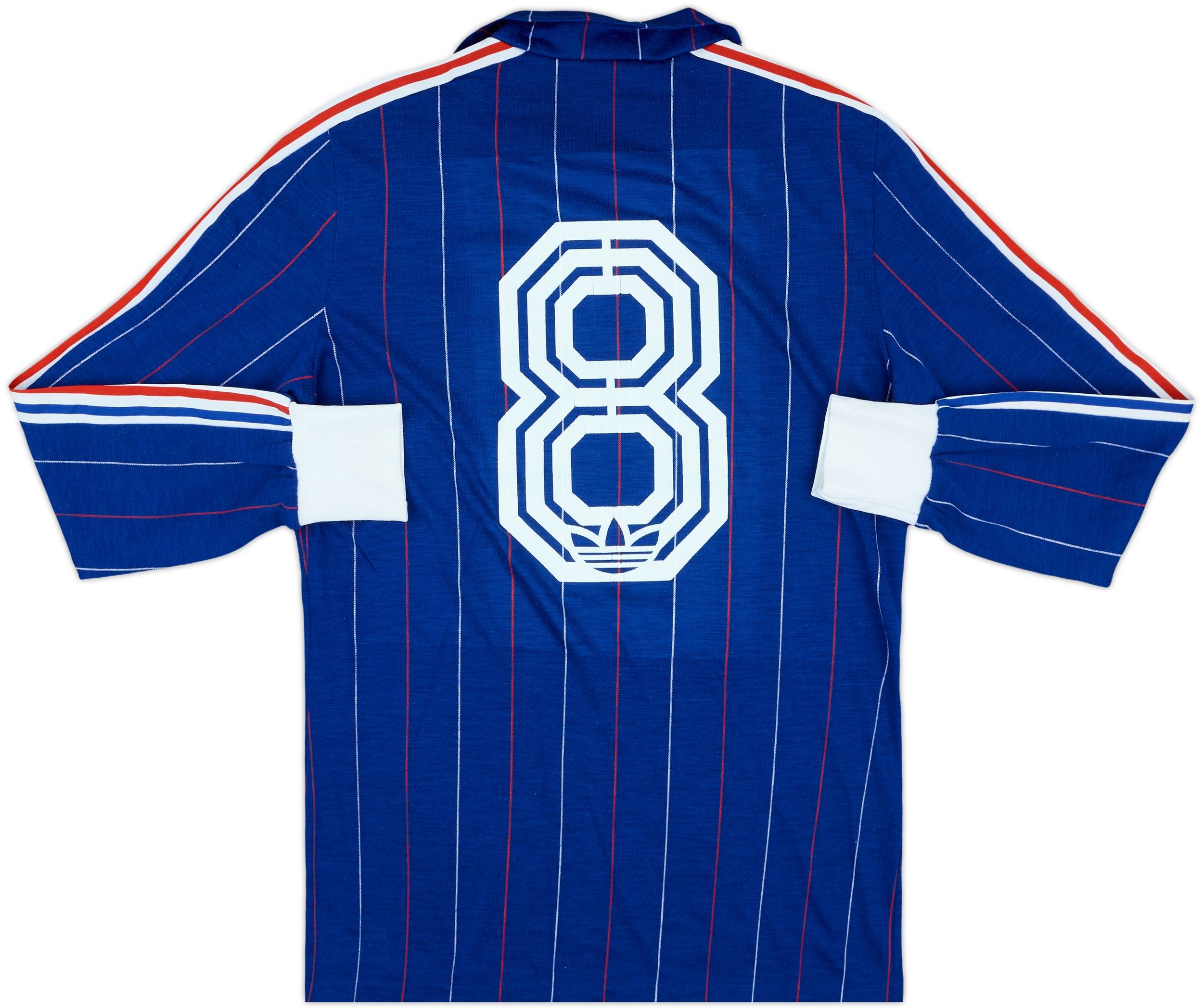 ウェア 1980-82 France  L/S Shirt - 8/10 1980-82 France Home L/S Shirt #8 - 8/10 - (M)