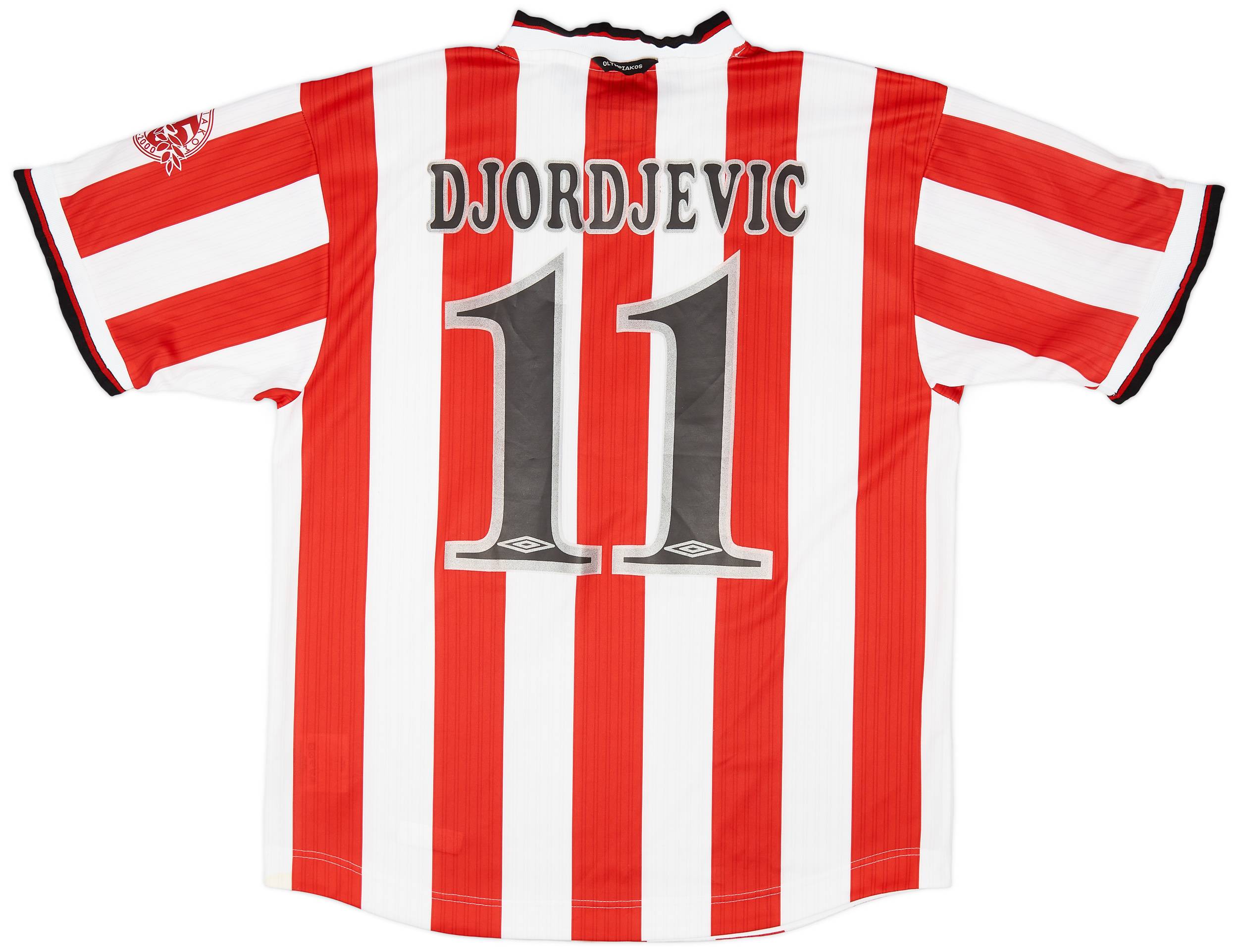 2000-01 Olympiakos Home Shirt Djordjevic #11 - 9/10 - (XL)