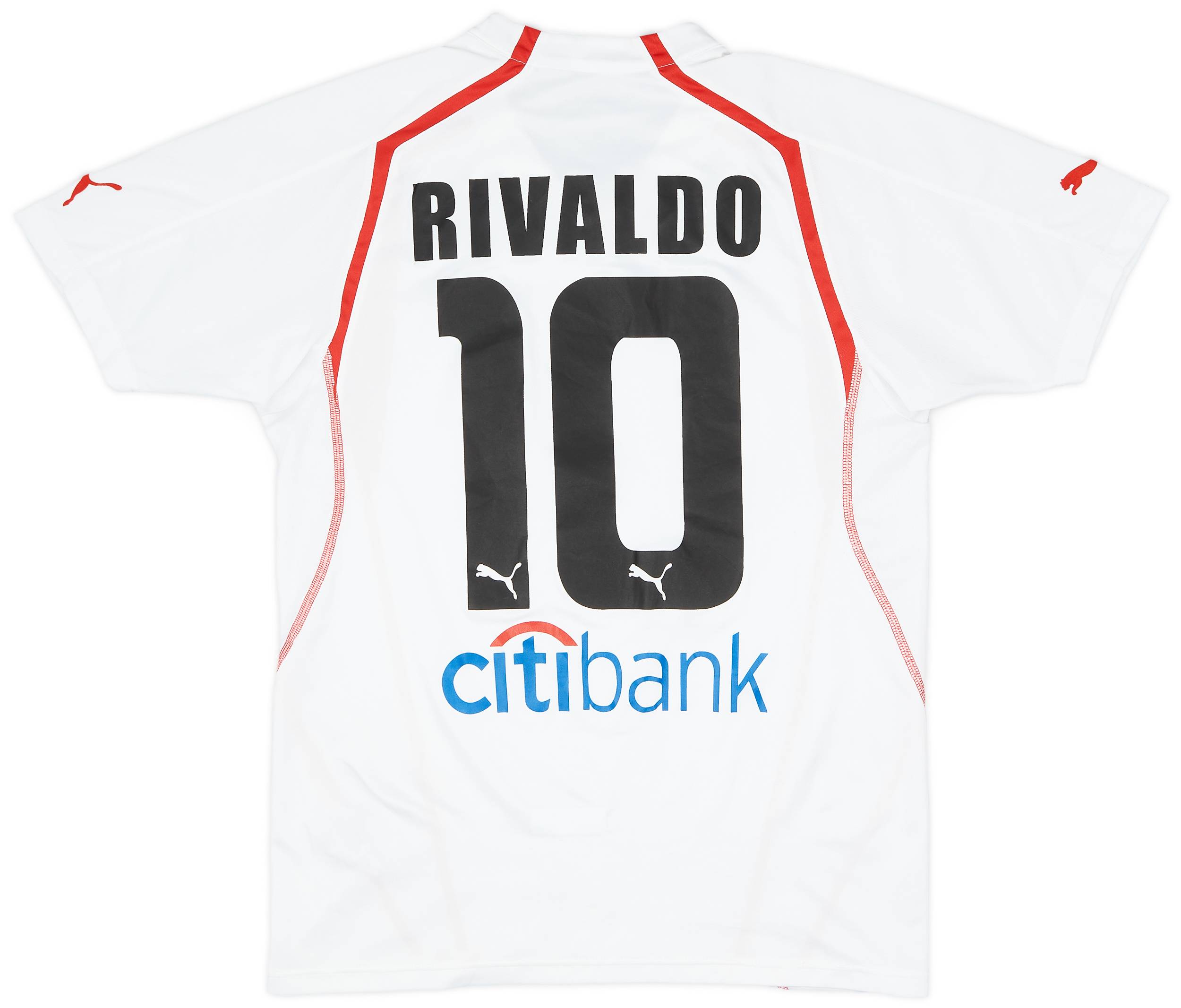 2005-06 Olympiakos Away Shirt Rivaldo #10 - 8/10 - (XL.Boys)