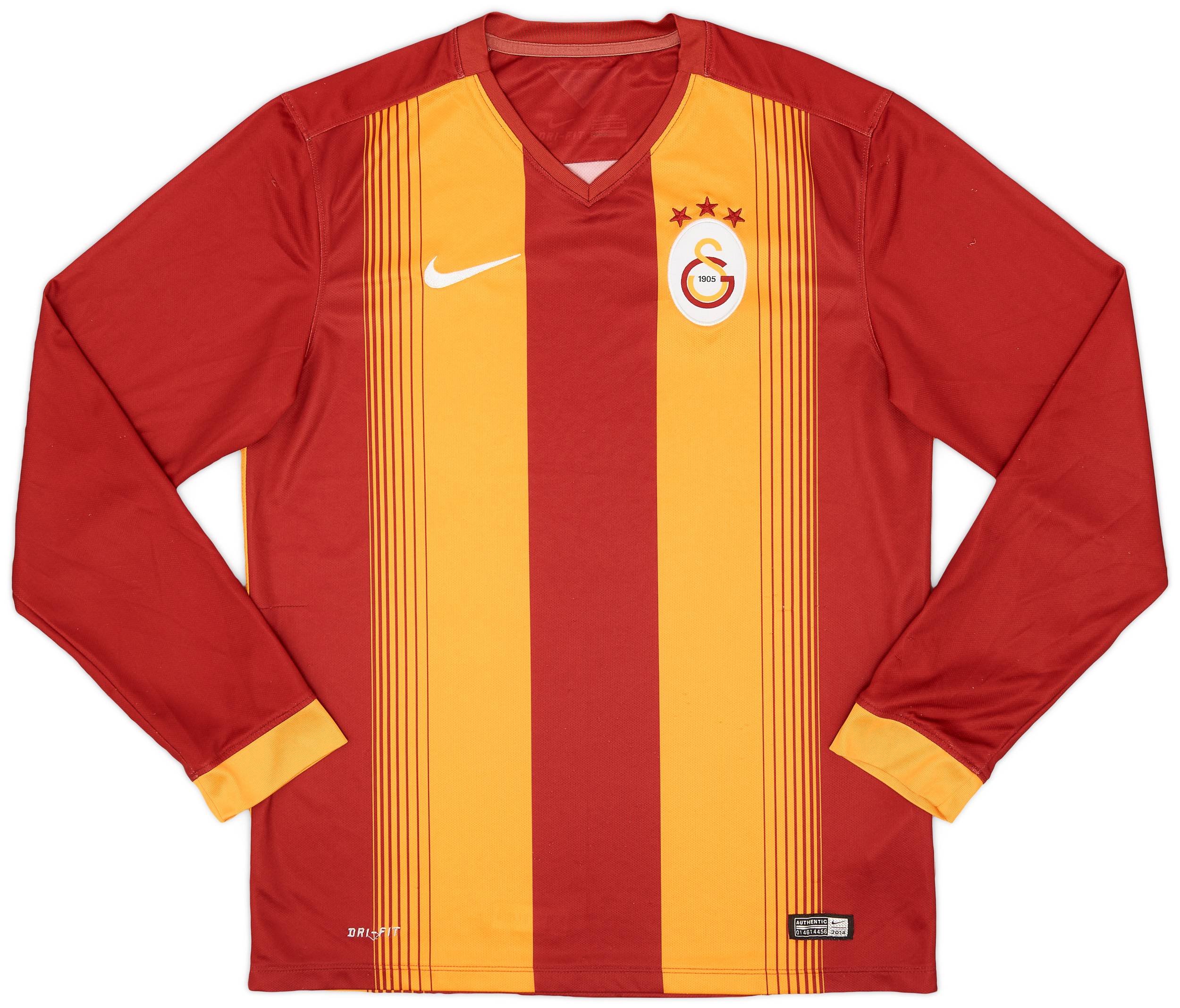 2014-15 Galatasaray Home L/S Shirt - 8/10 - (M)