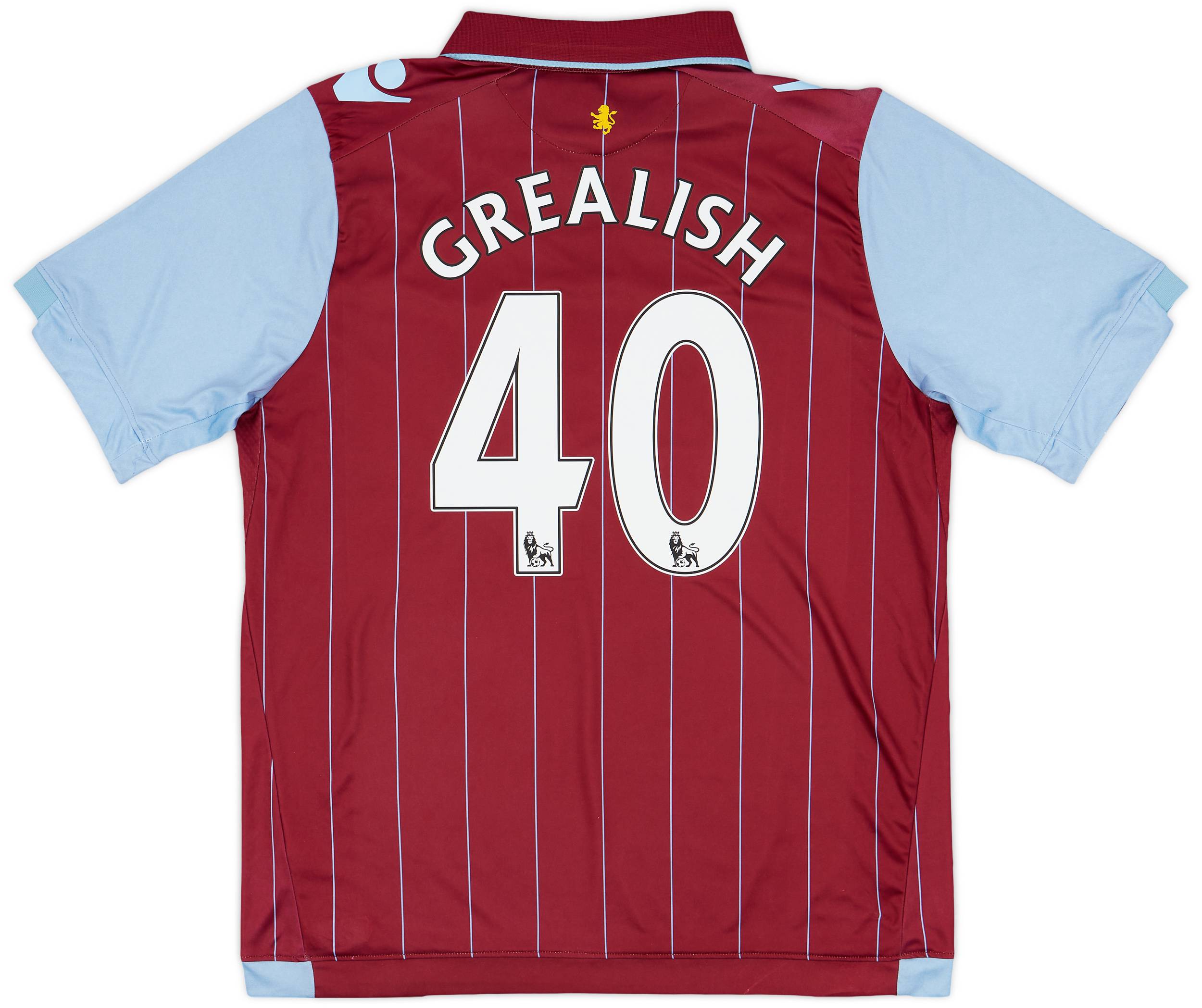 2014-15 Aston Villa Home Shirt Grealish #40 - 9/10 - (L)