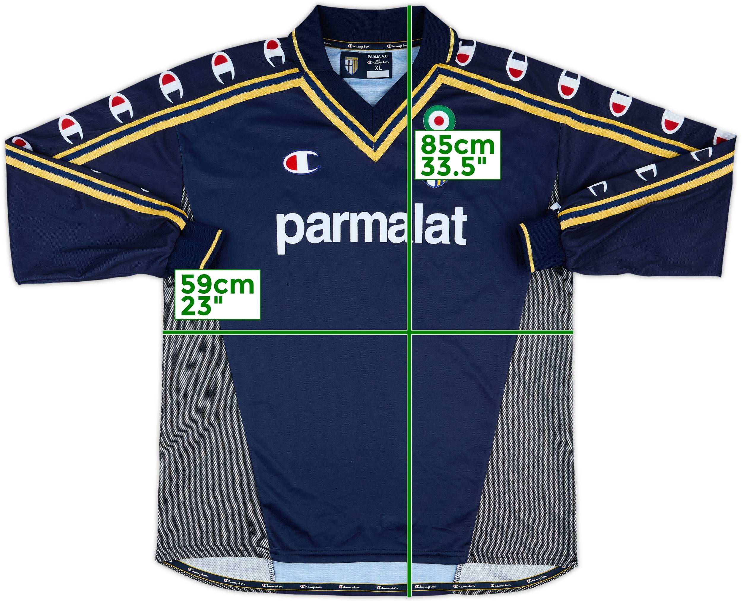 2001-03 Parma Match Issue Third L/S Shirt #8