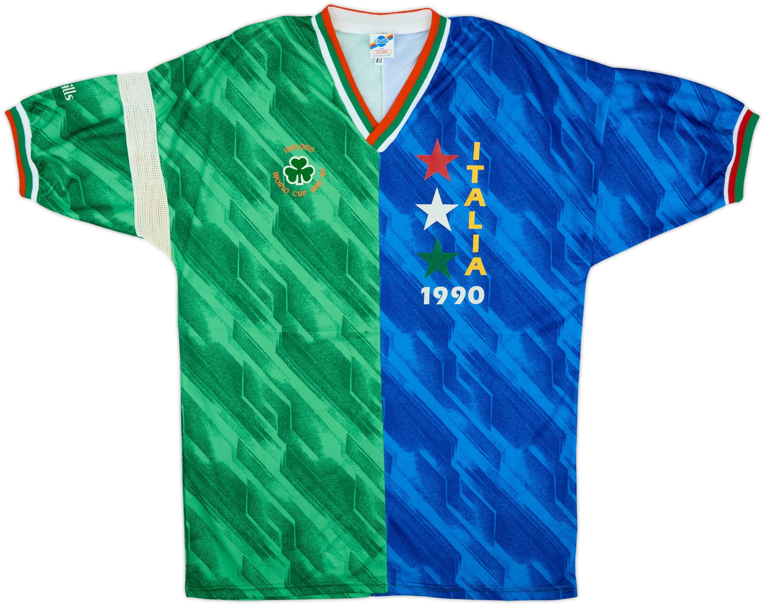 1990 Ireland 'Italia 90' O'Neills Fan Shirt - 8/10 - (XL)