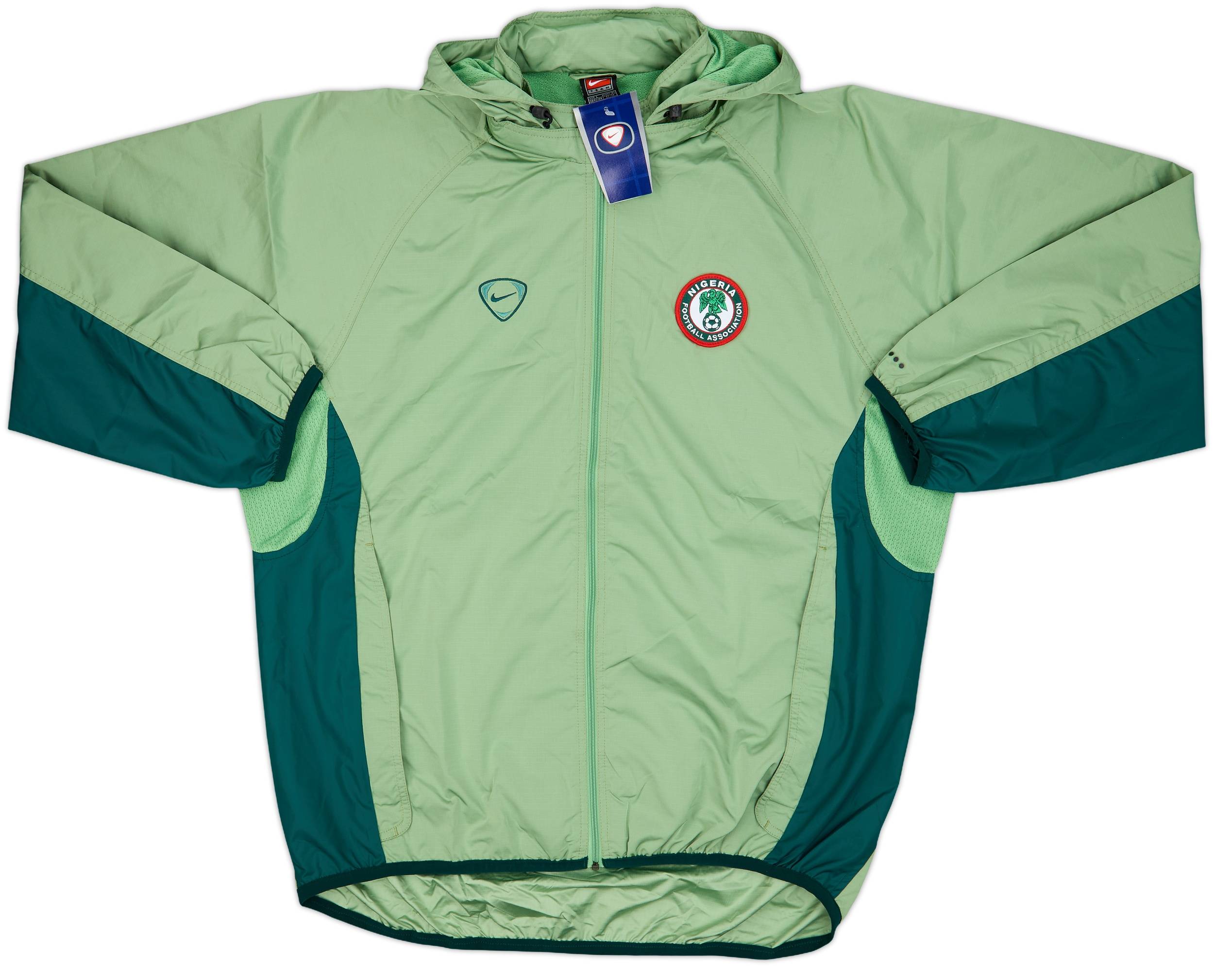 2000-01 Nigeria Nike Player Issue Hooded Rain Jacket (L)