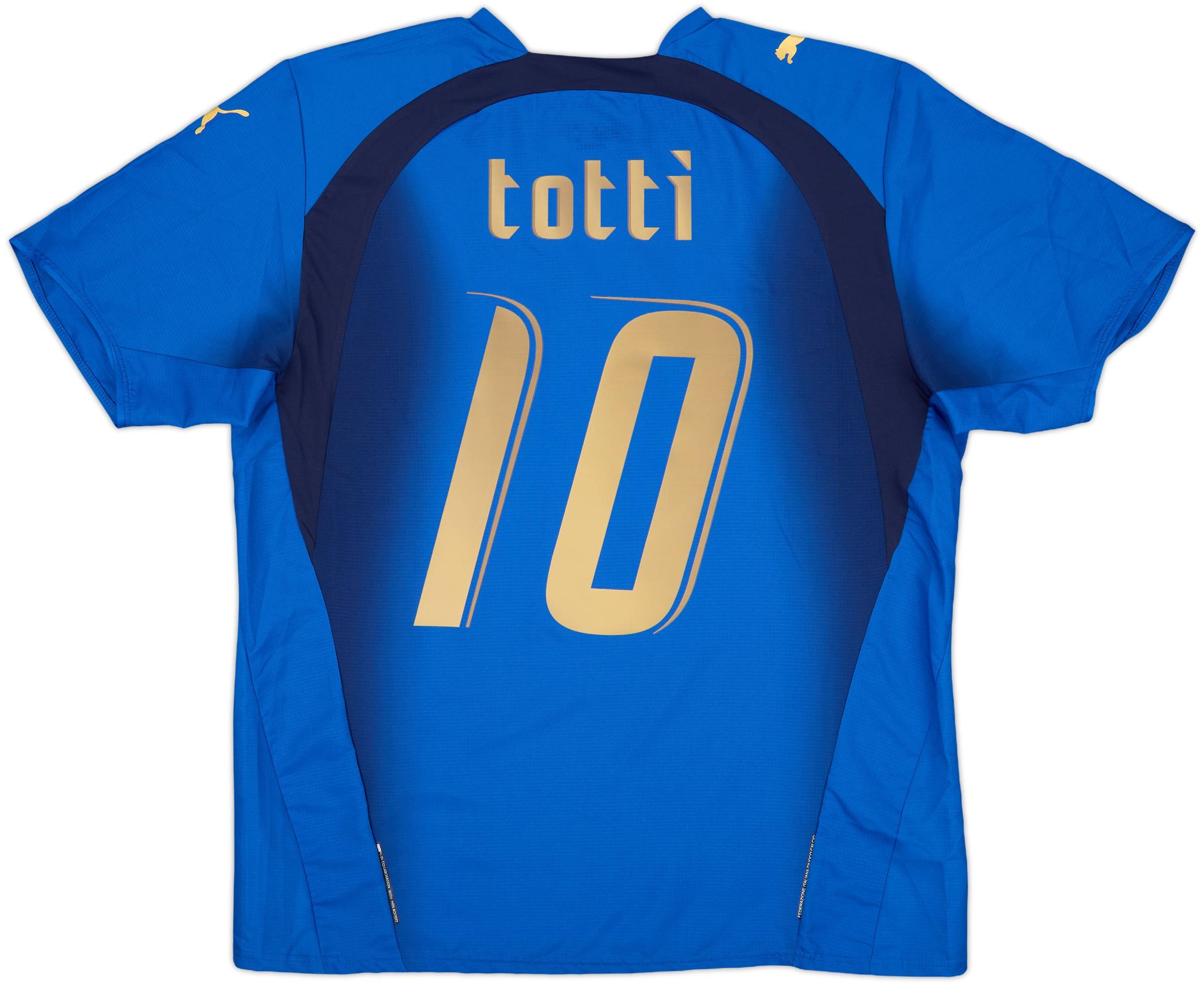 2006 Italy Home Shirt Totti #10 (L)