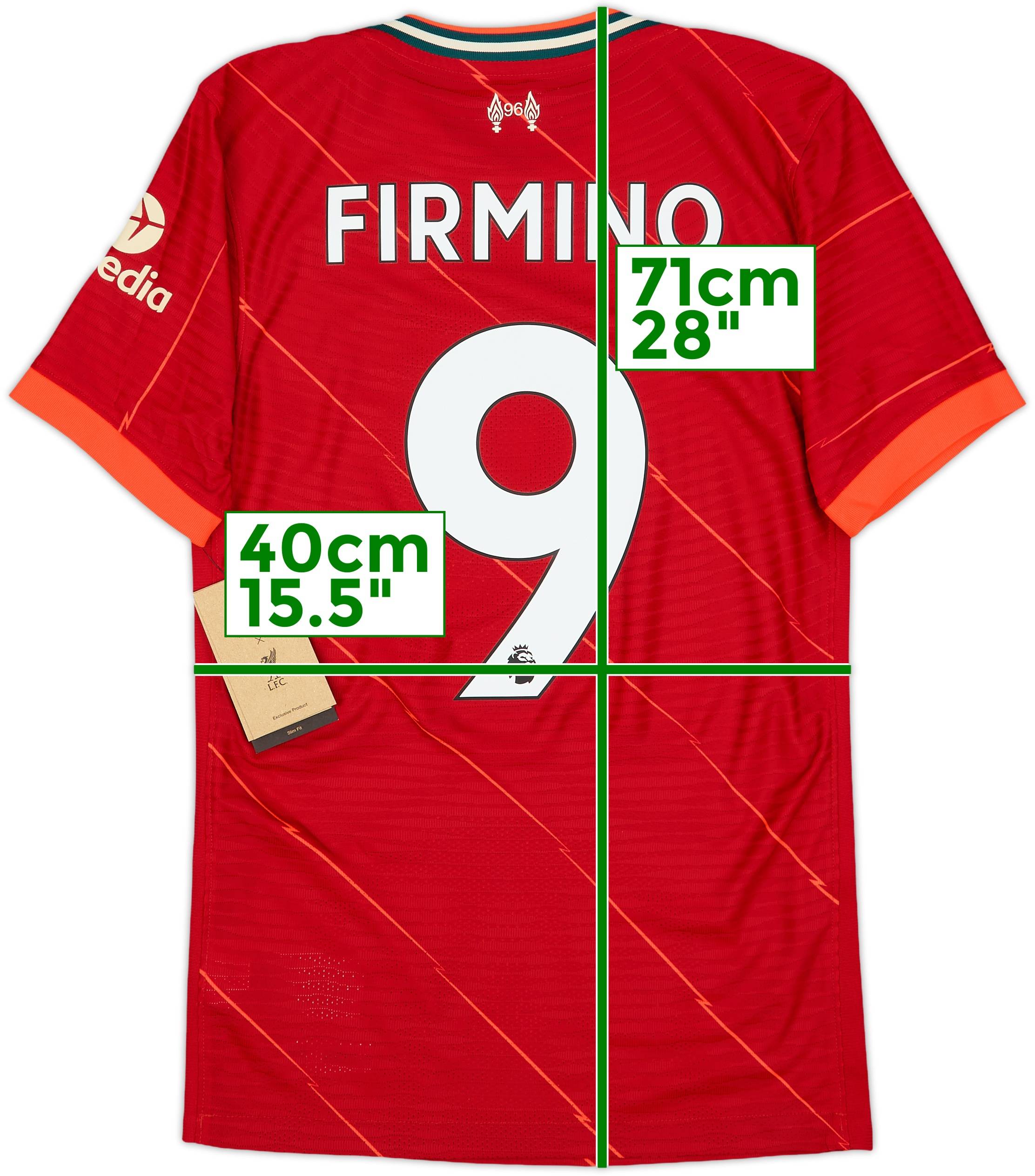 Liverpool Firmino 9 DRI-FIT Lサイズ 2021-22 Liverpool Authentic Home Shirt Firmino #9 (XS)