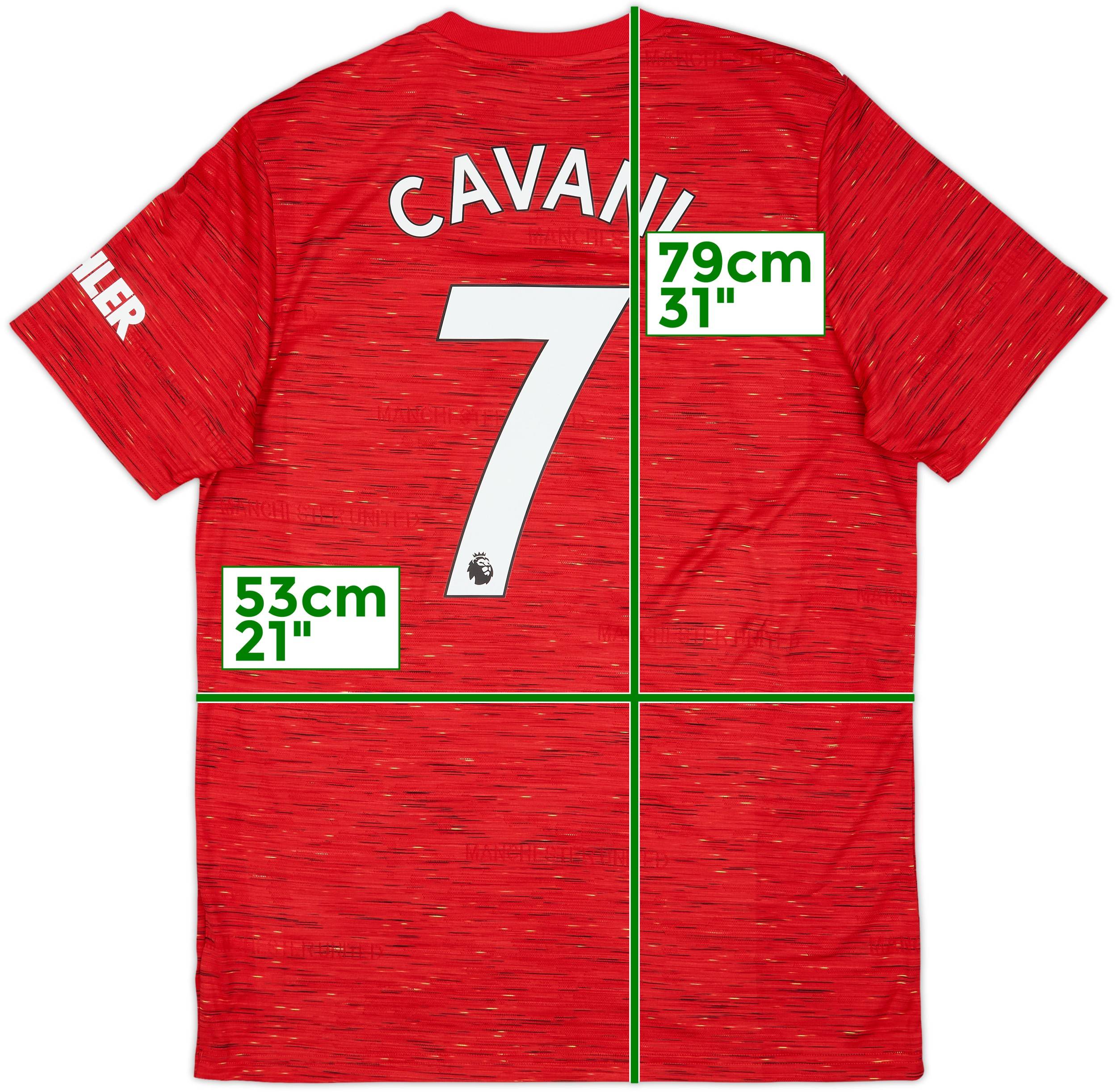 2020-21 Manchester United Home Shirt Cavani #7 (L)