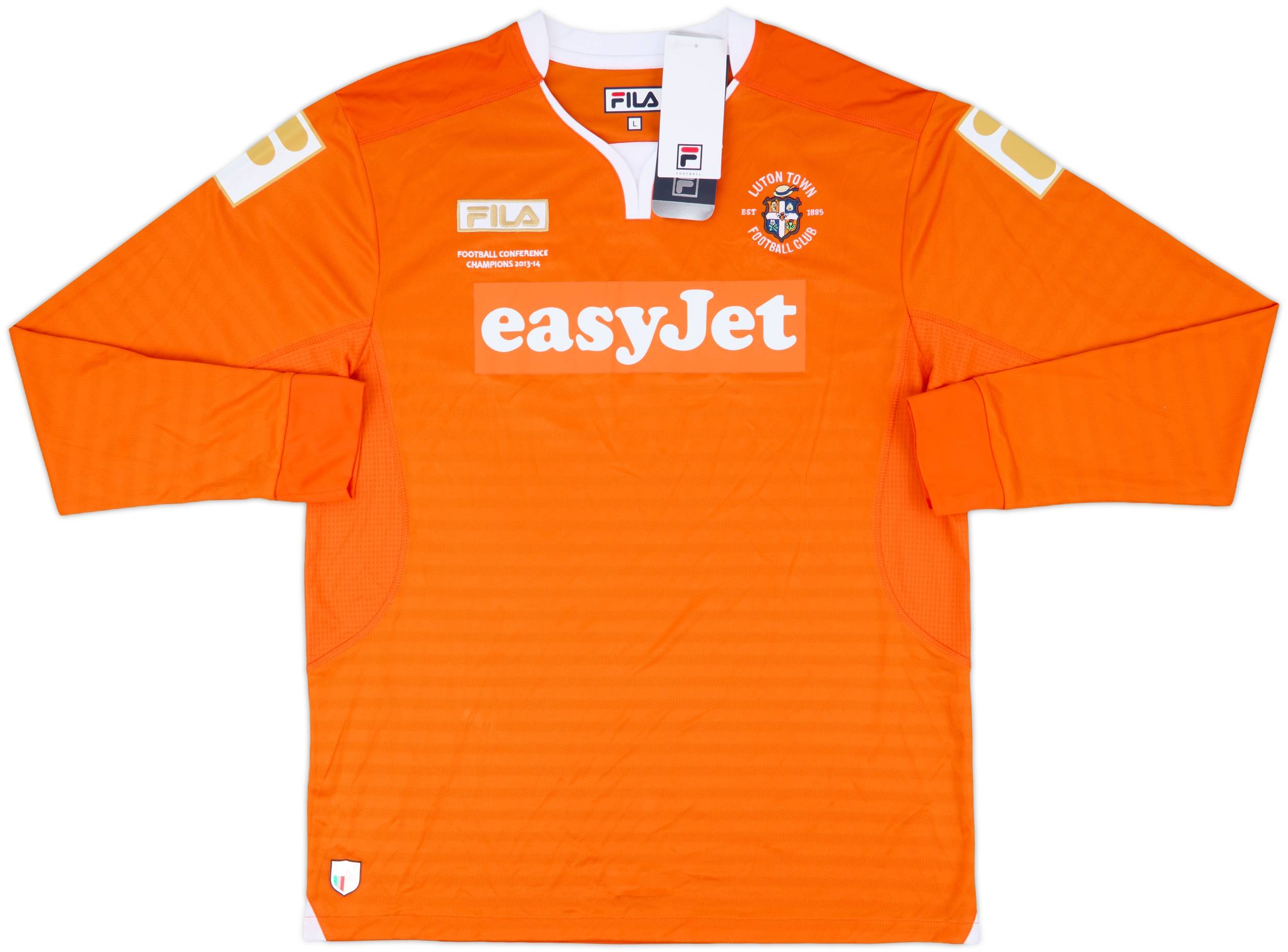 2014-15 Luton Town 'Conference Champions' Home L/S Shirt (L)
