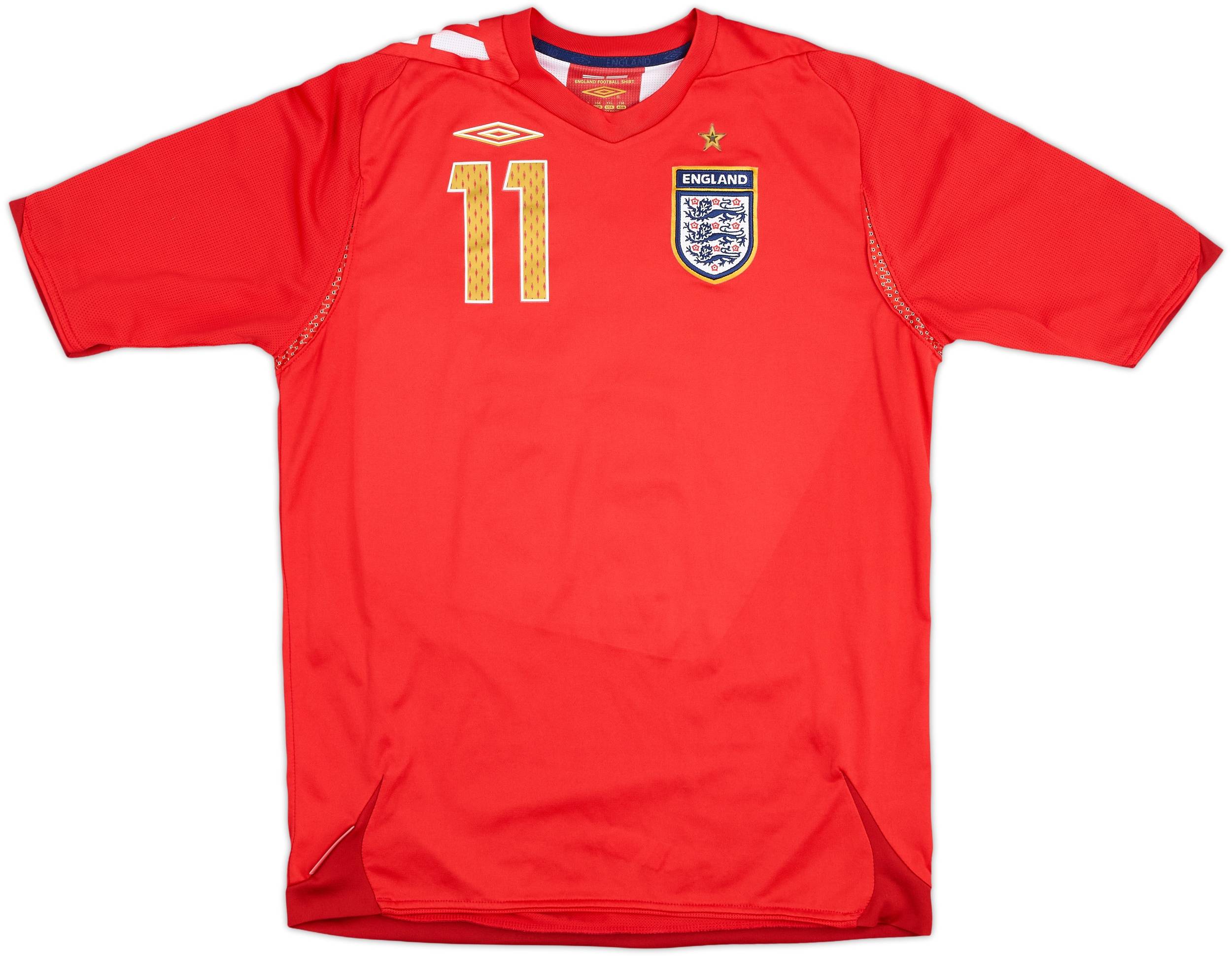 2006-08 England Away Shirt J.Cole #11 - 9/10 - (XL.Boys)