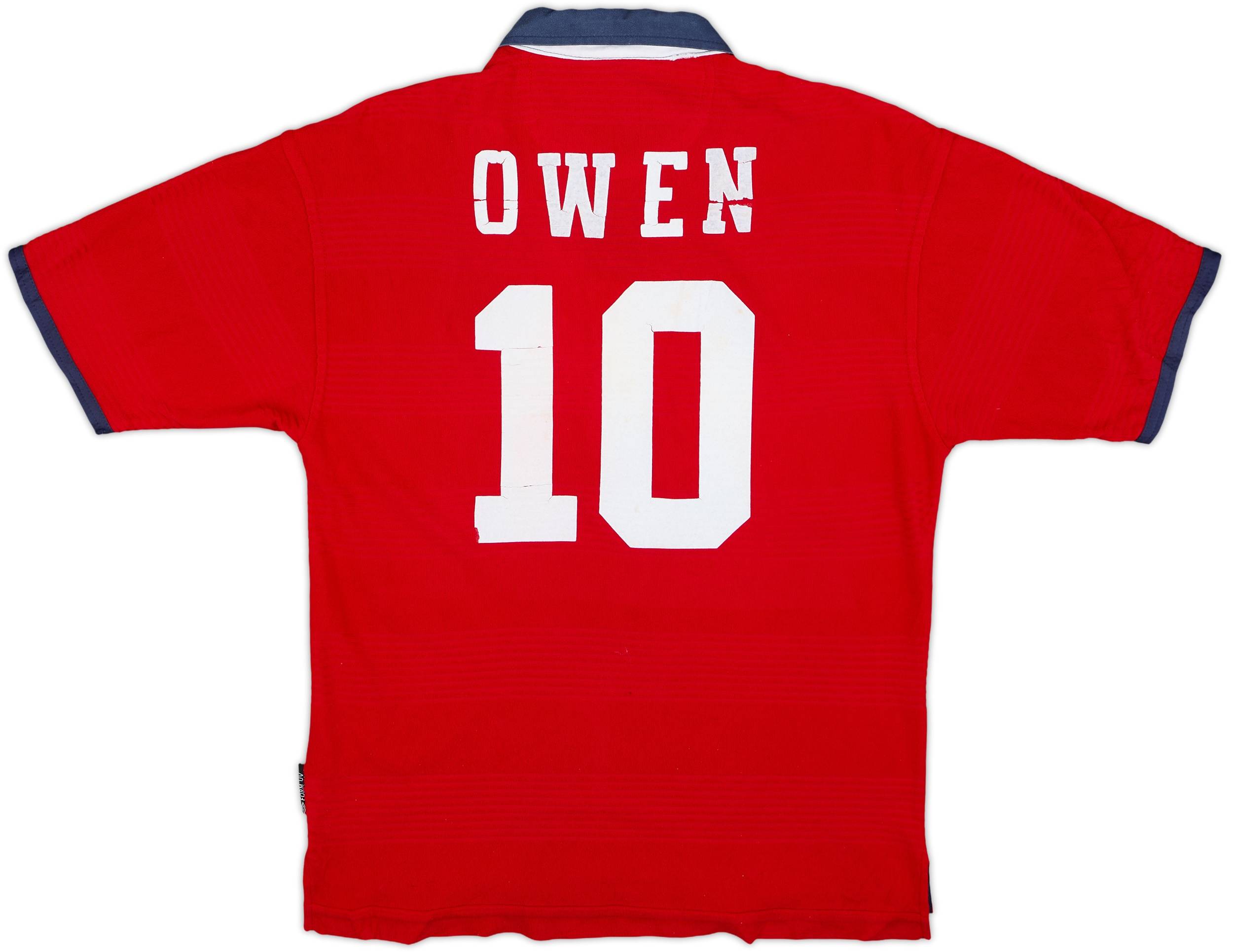 1999-01 England Away Shirt Owen #10 - 6/10 - (L.Boys)