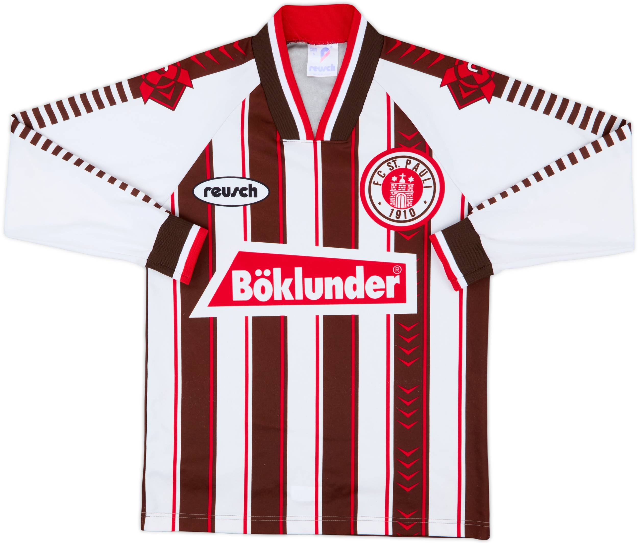 1996-97 St Pauli Home L/S Shirt - 8/10 - (XS/S)