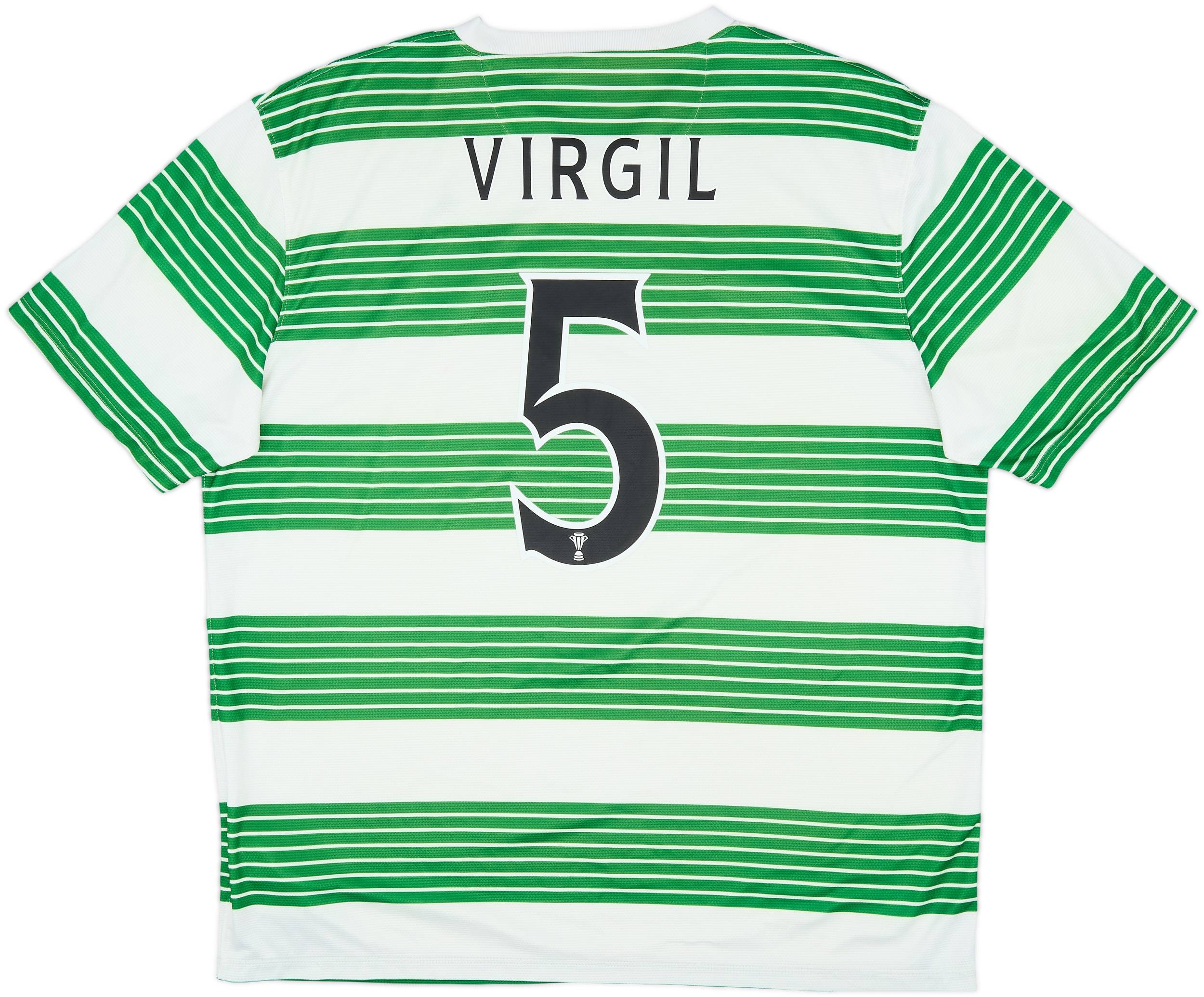 2013-15 Celtic Home Shirt Virgil #5 - 6/10 - (XL)