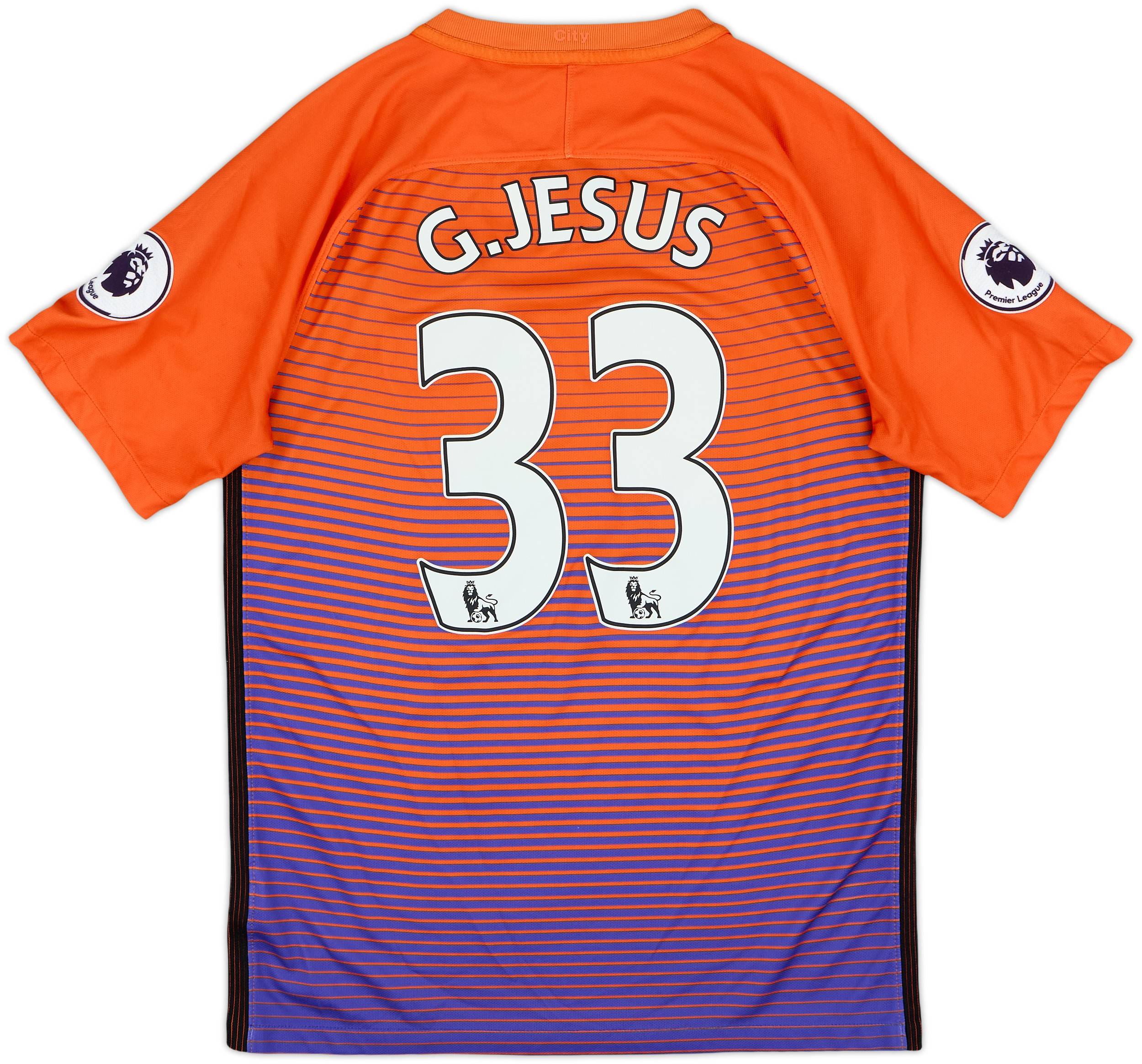 2016-17 Manchester City Third Shirt G.Jesus #33 - 10/10 - (S)