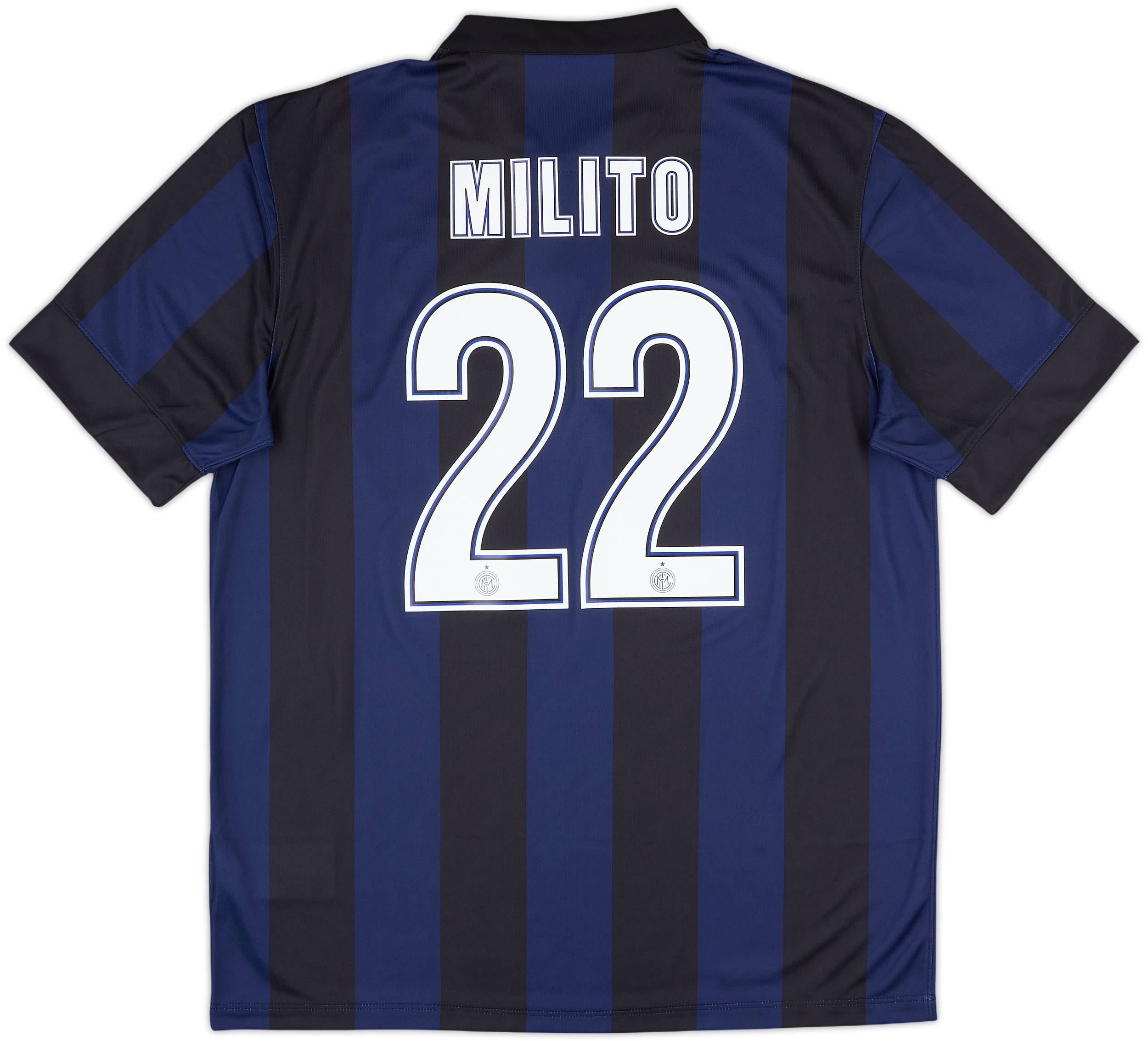 2013-14 Inter Milan Home Shirt Milito #22 (L)