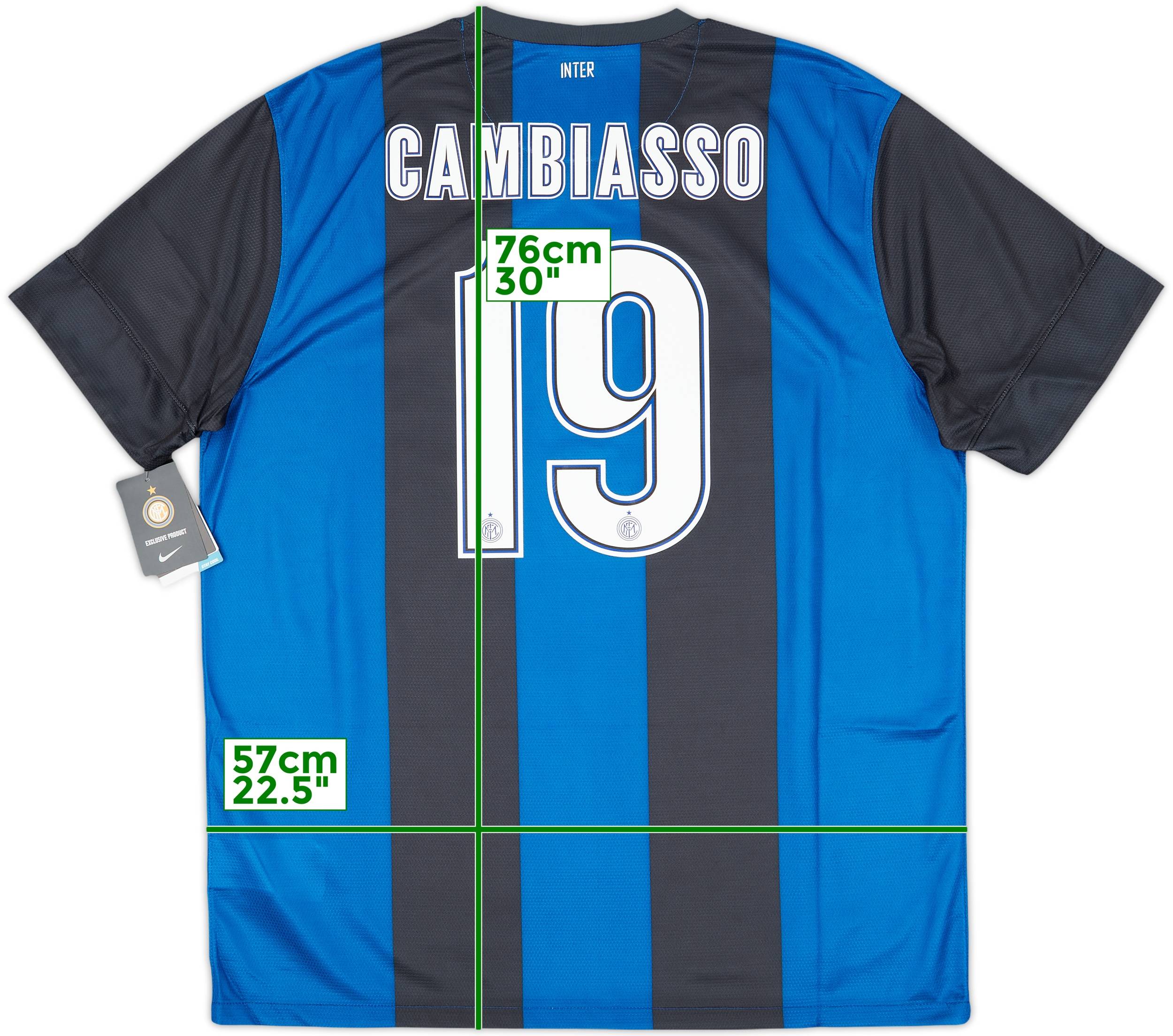 2012-13 Inter Milan Home Shirt Cambiasso #19 (XL)