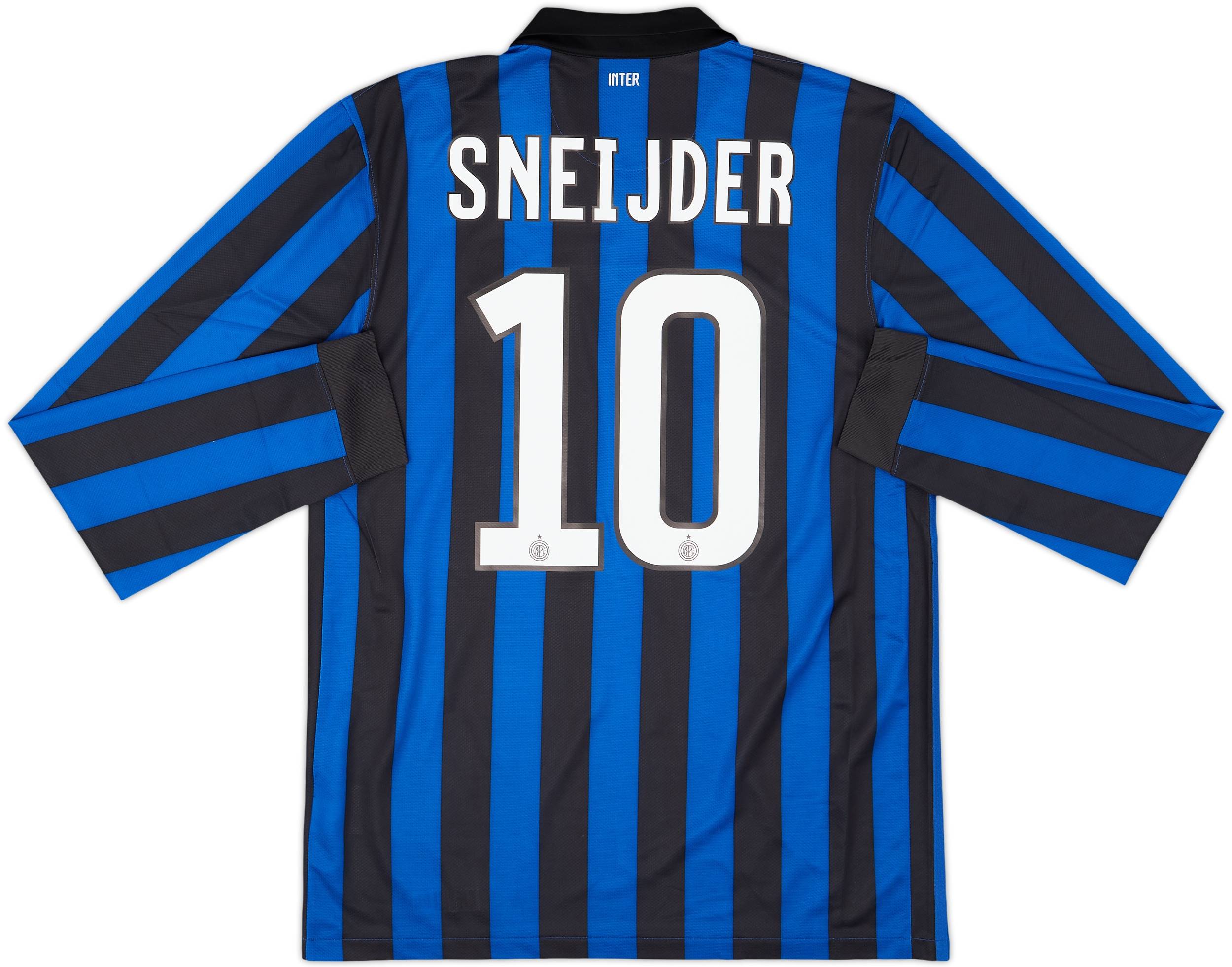 2011-12 Inter Milan Home L/S Shirt Sneijder #10 (M)
