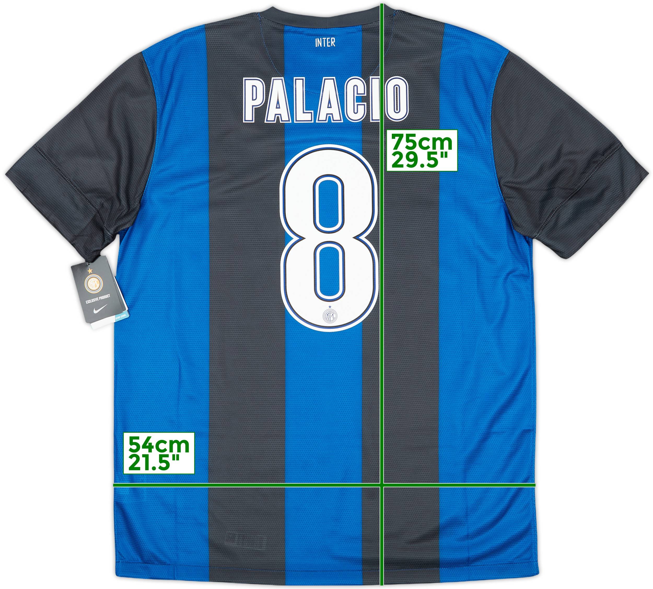 2012-13 Inter Milan Home Shirt Palacio #8 (L)
