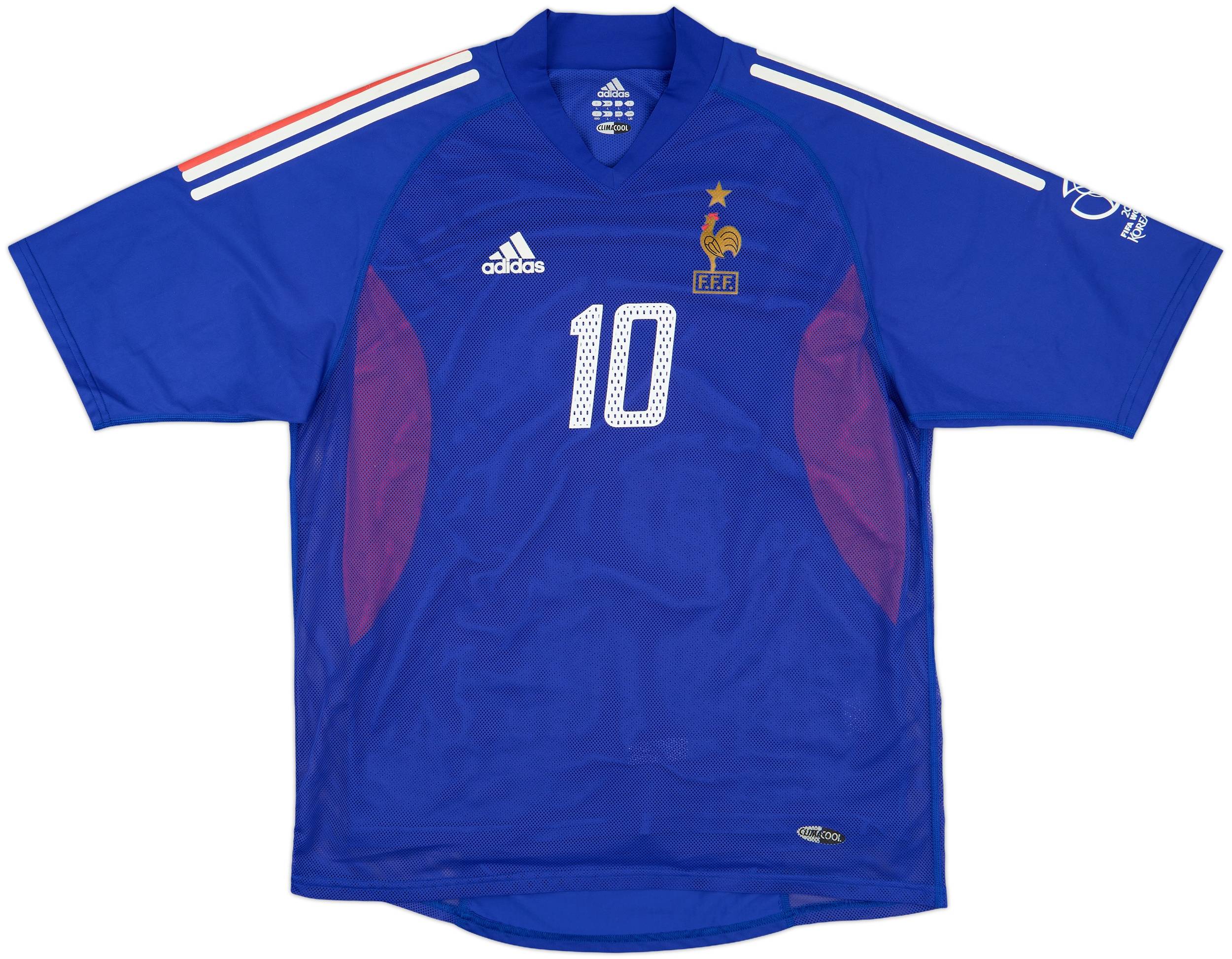 ウェア adidas 2000~2002 France ZIDANE 2000 Adidas France Home Soccer Jersey Zinedine Zidane Men S