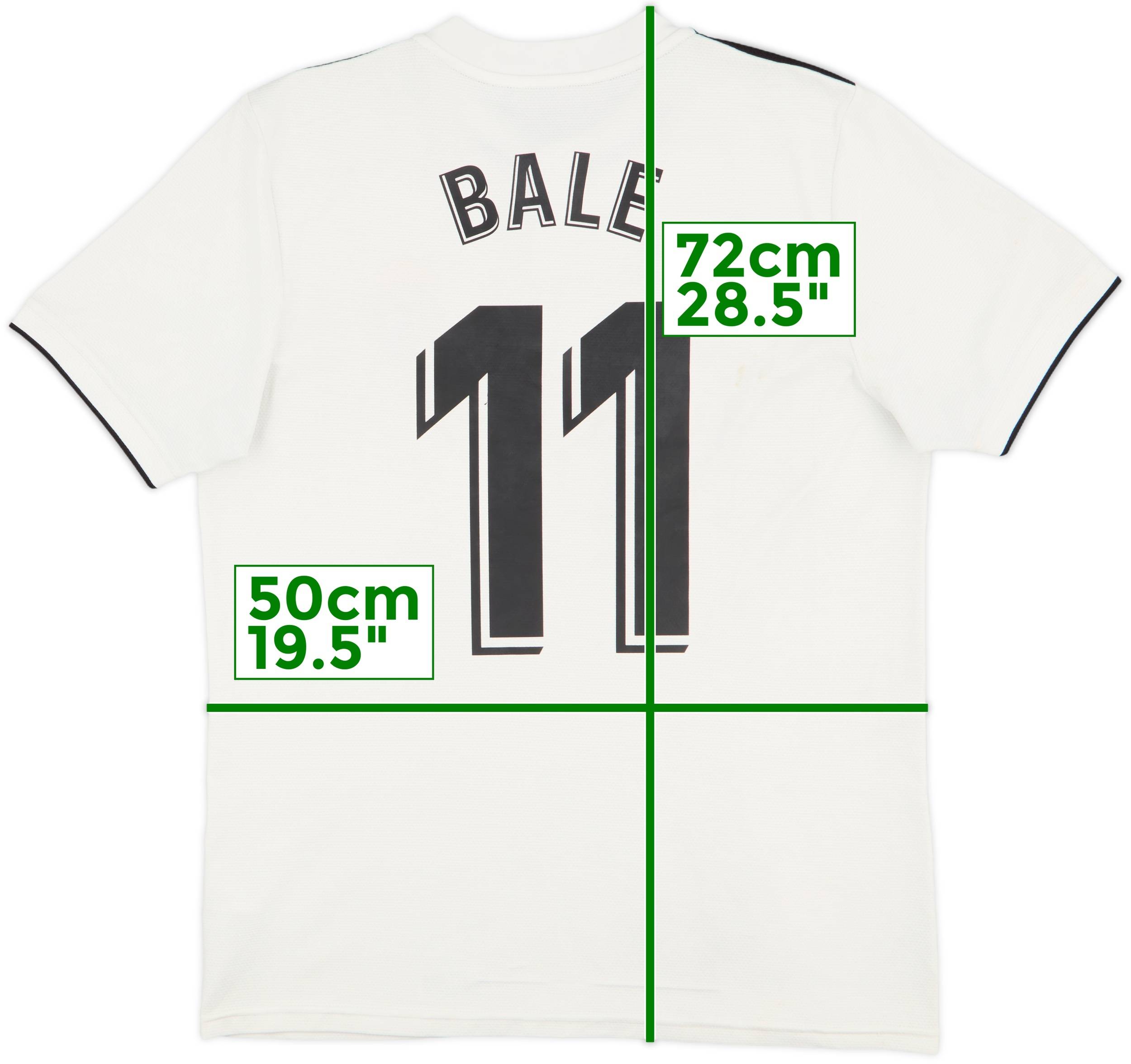 2018-19 Real Madrid Home Shirt Bale #11 - 6/10 - (M)