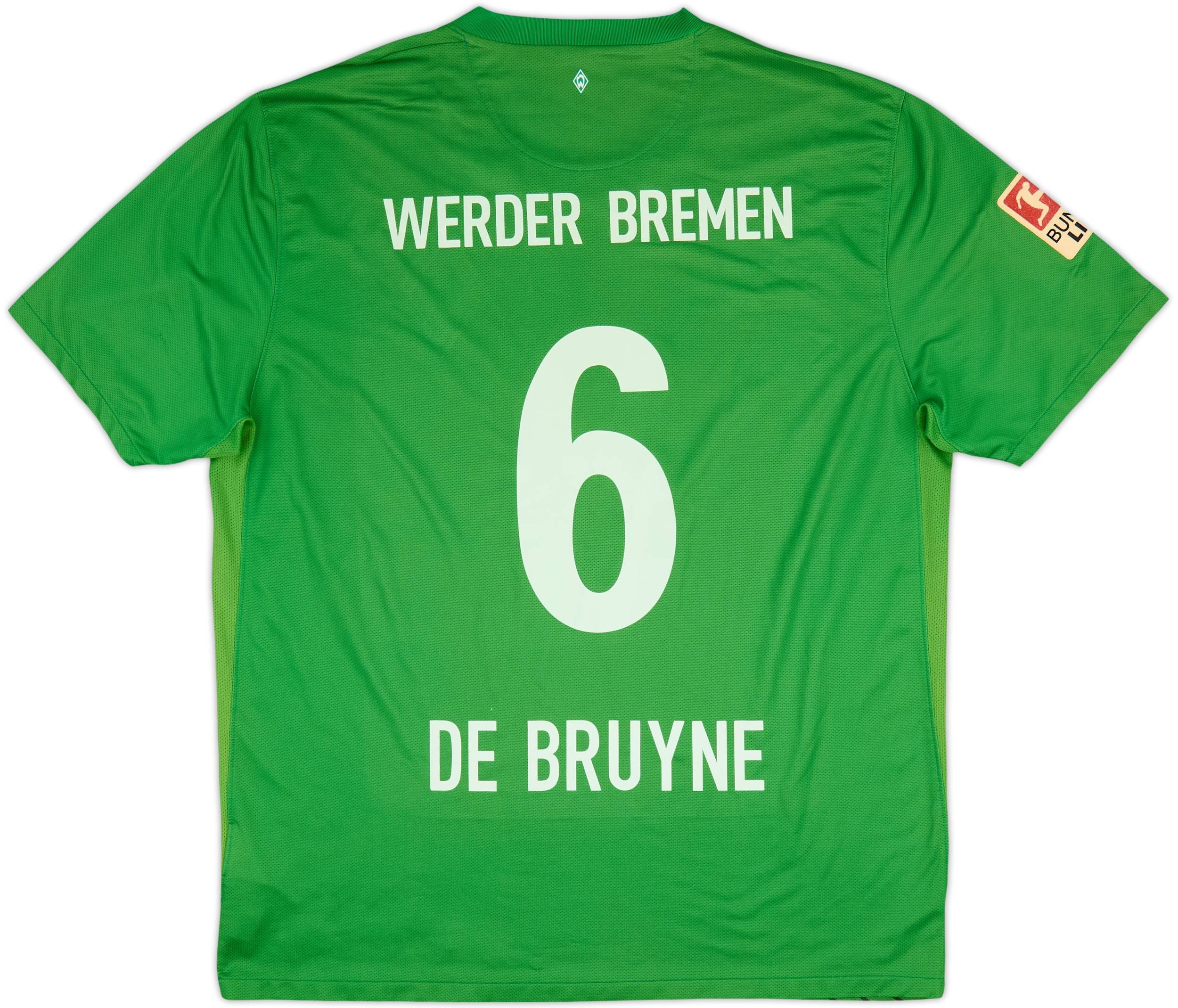 2011-12 Werder Bremen Home Shirt De Bruyne #6 - 8/10 - (XL)