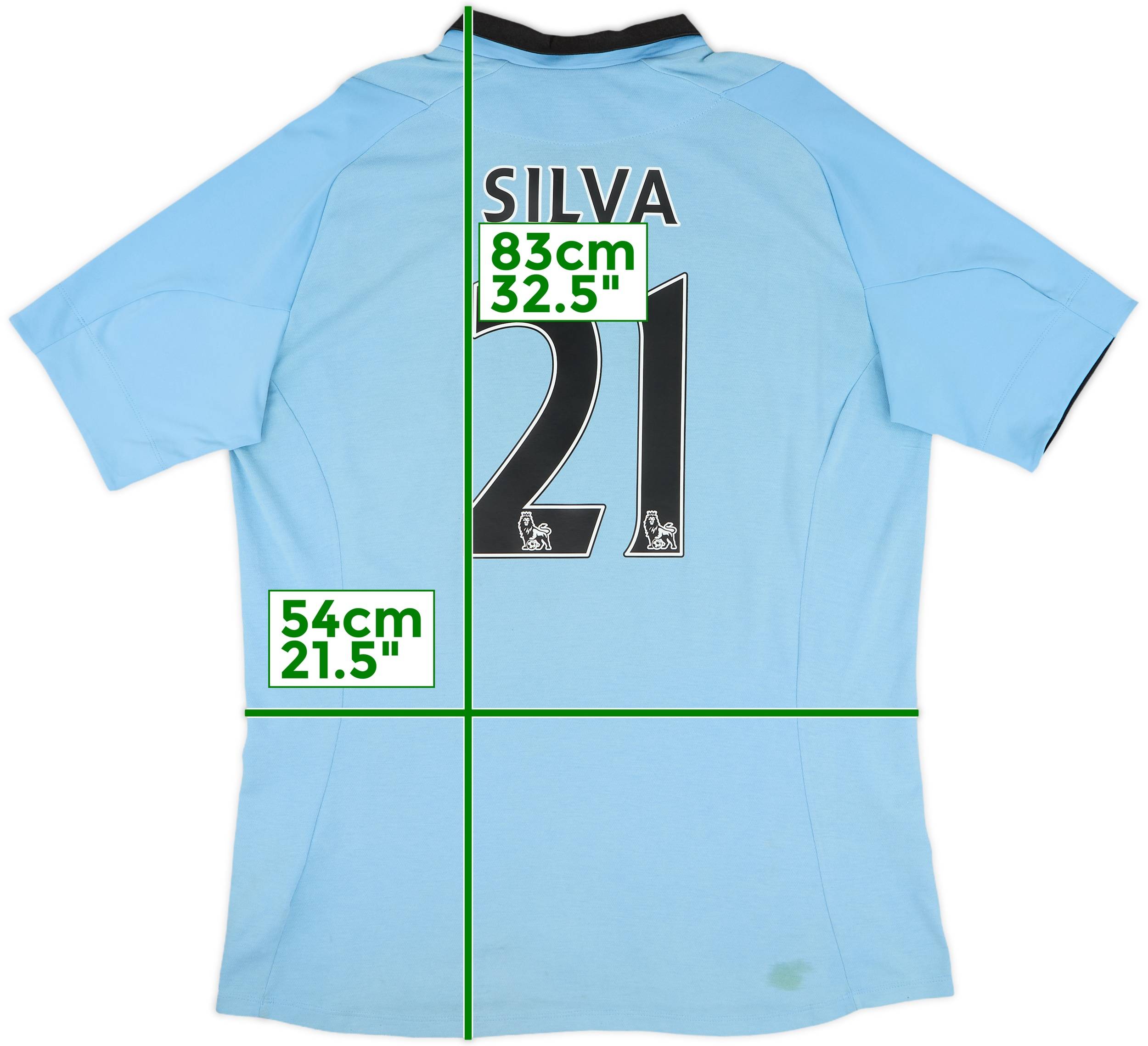 2012-13 Manchester City Home Shirt Silva #21 - 5/10 - (L)