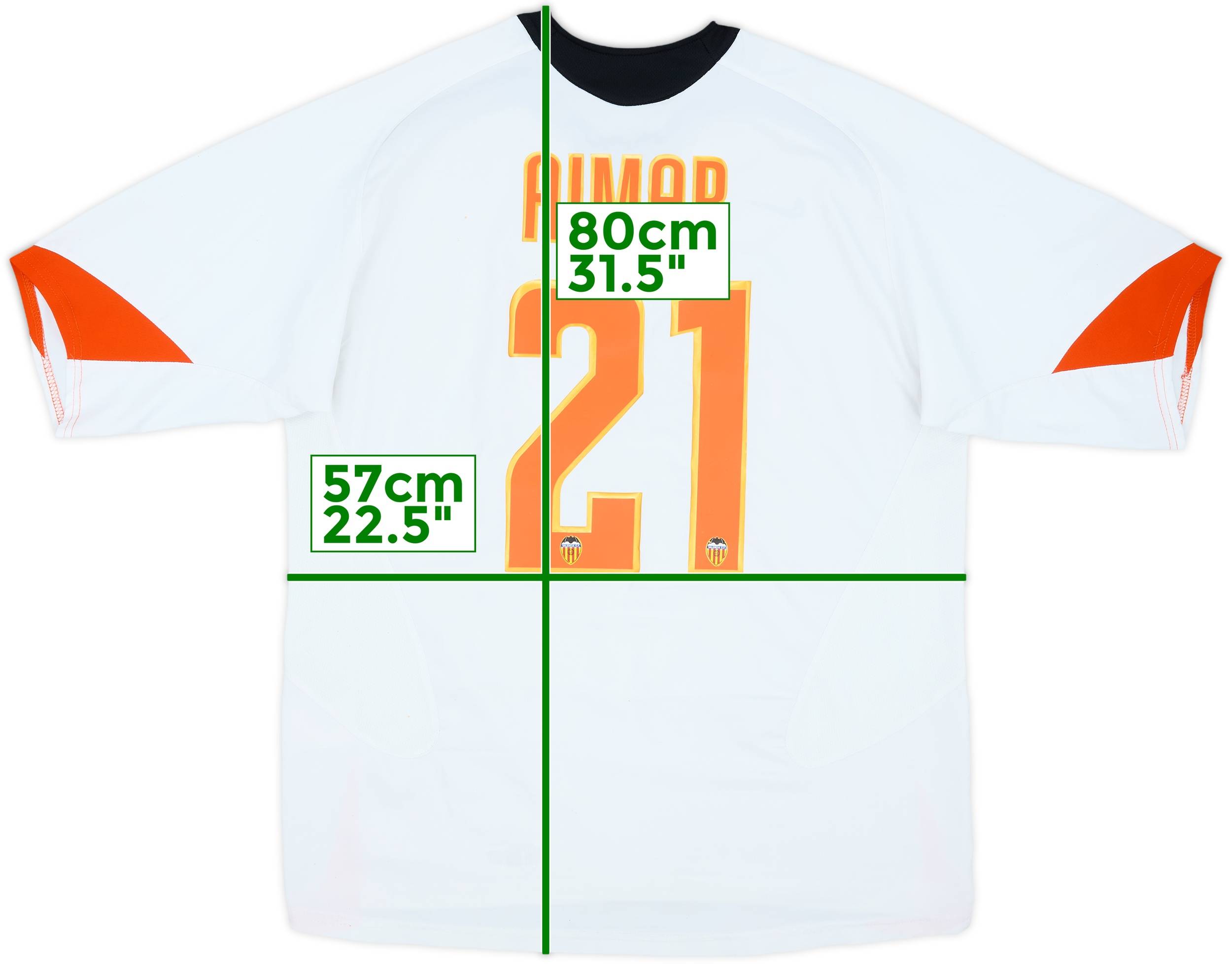 2005-06 Valencia Home Shirt Aimar #21 - 6/10 - (XL)