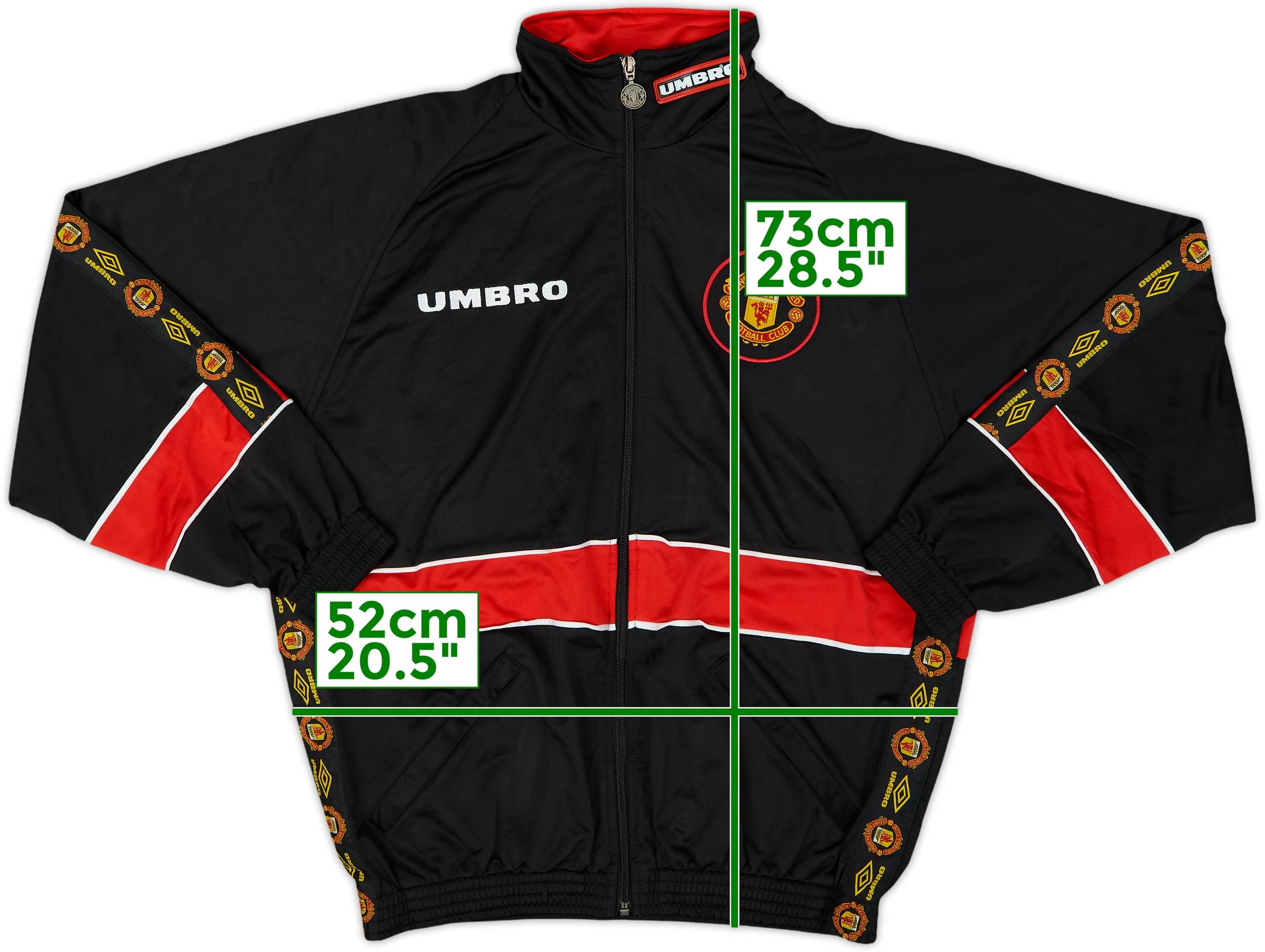 1995-97 Manchester United Umbro Track Jacket - 9/10 - (S)