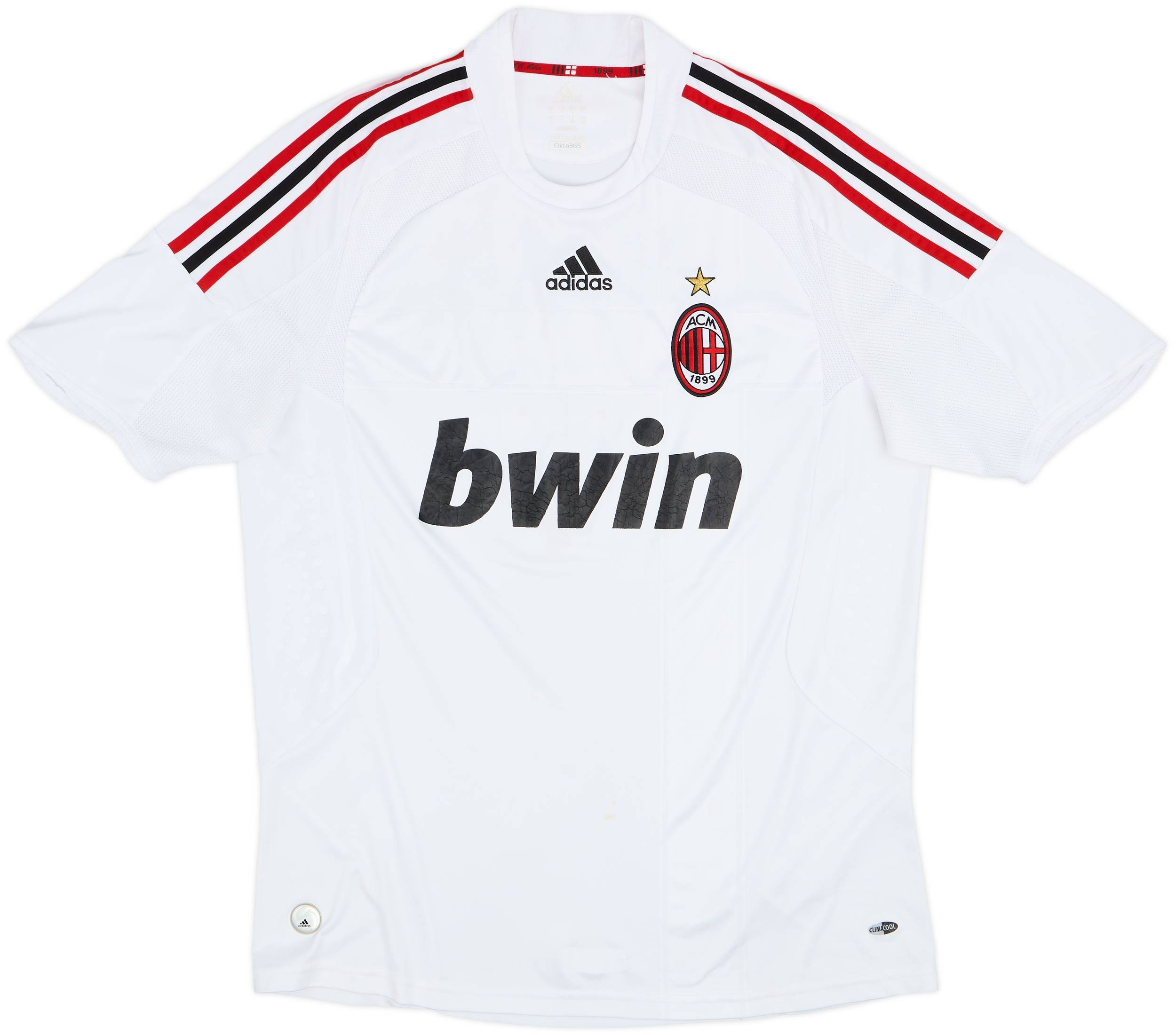 ウェア ACMIlan Away 2008 2009 Player ISSUE BNWT 2008-09 AC Milan Away Shirt - 4/10 - (L)