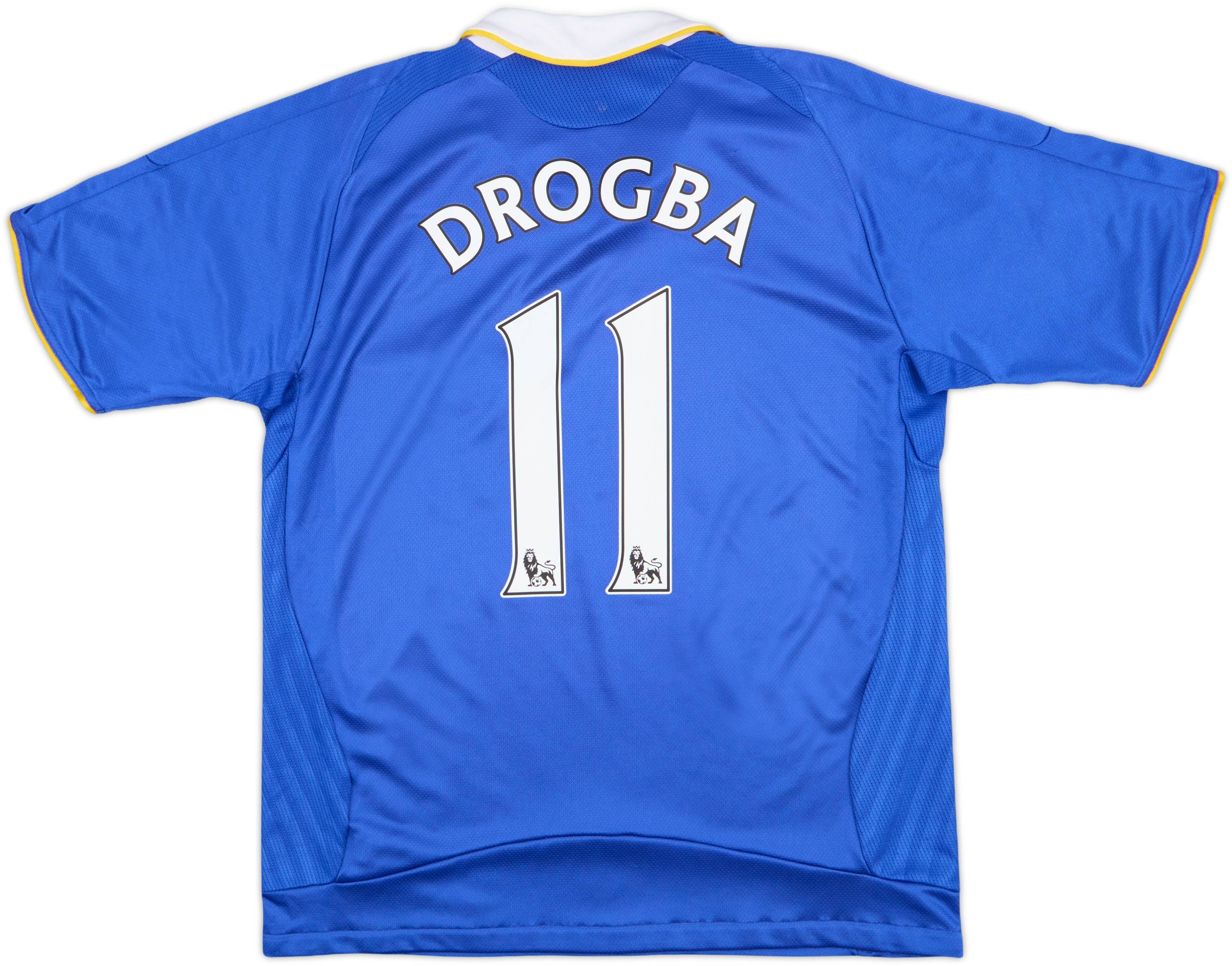 Chelsea FC 08-09 adidas ドログバ 11番 シャツ 2008-09 Chelsea Home Shirt Drogba #11 - 8/10 - (XL.Boys)