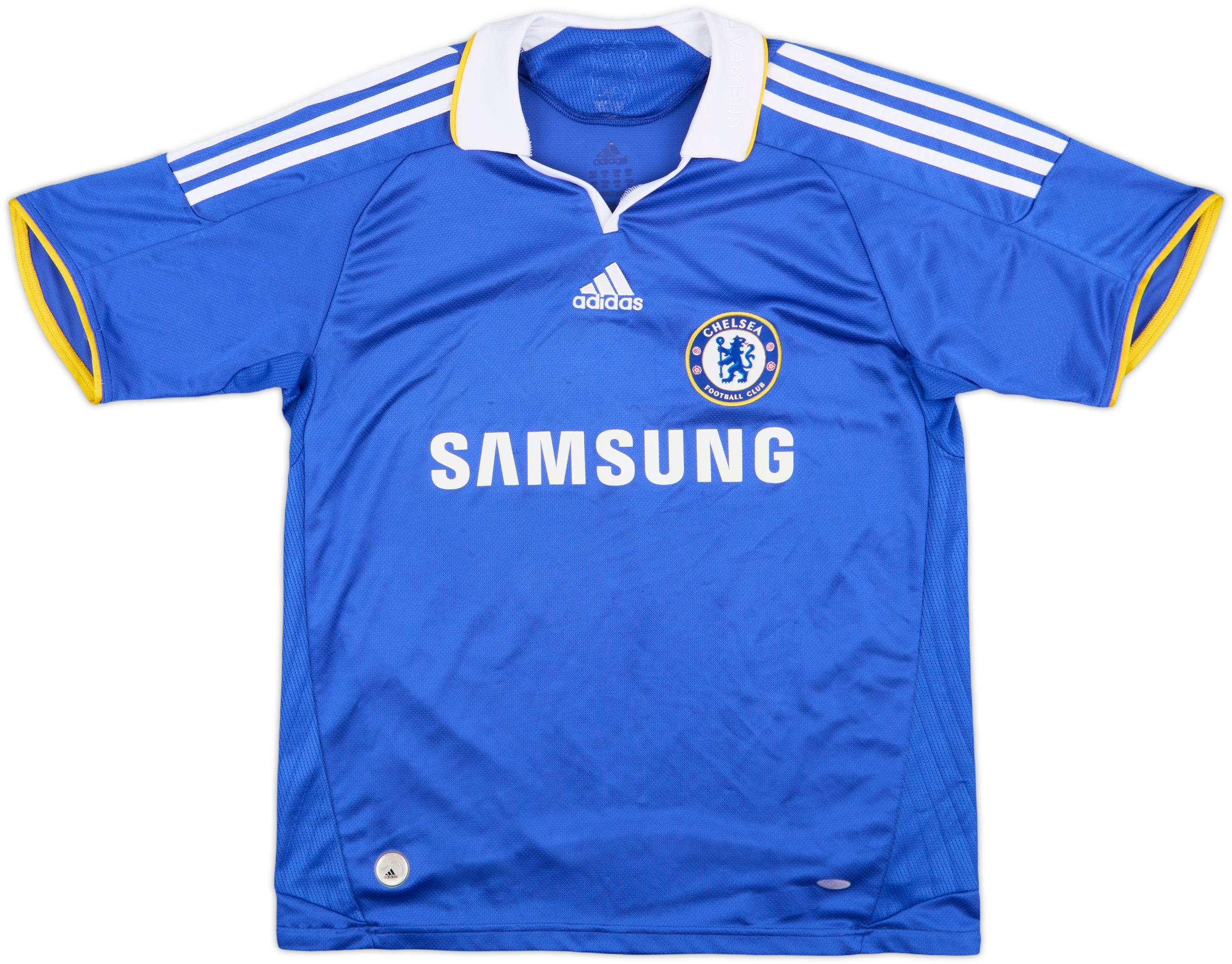 Chelsea FC 08-09 adidas ドログバ 11番 シャツ 2008-09 Chelsea Home Shirt Drogba #11 - 8/10 - (XL.Boys)