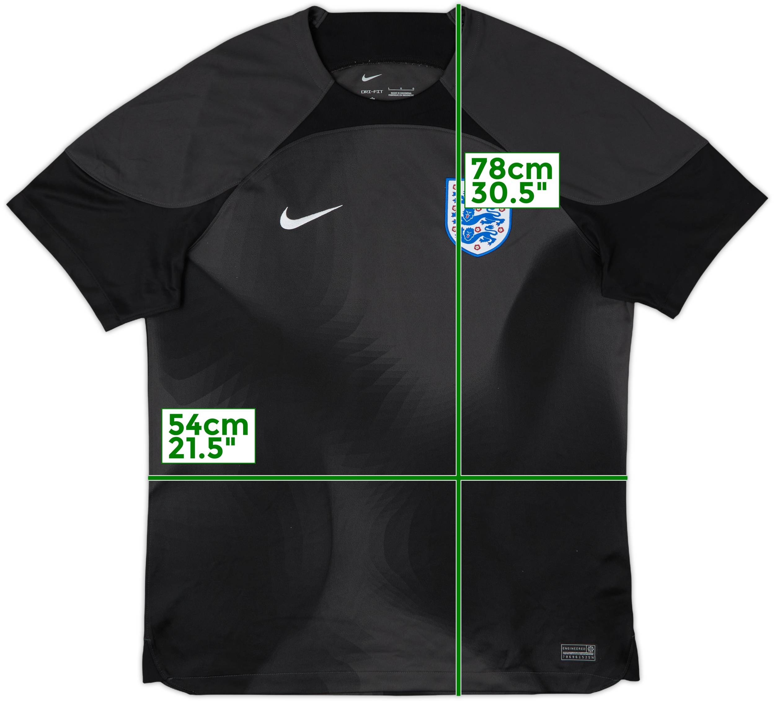 2020-24 England GK S/S Shirt - 9/10 - (L)