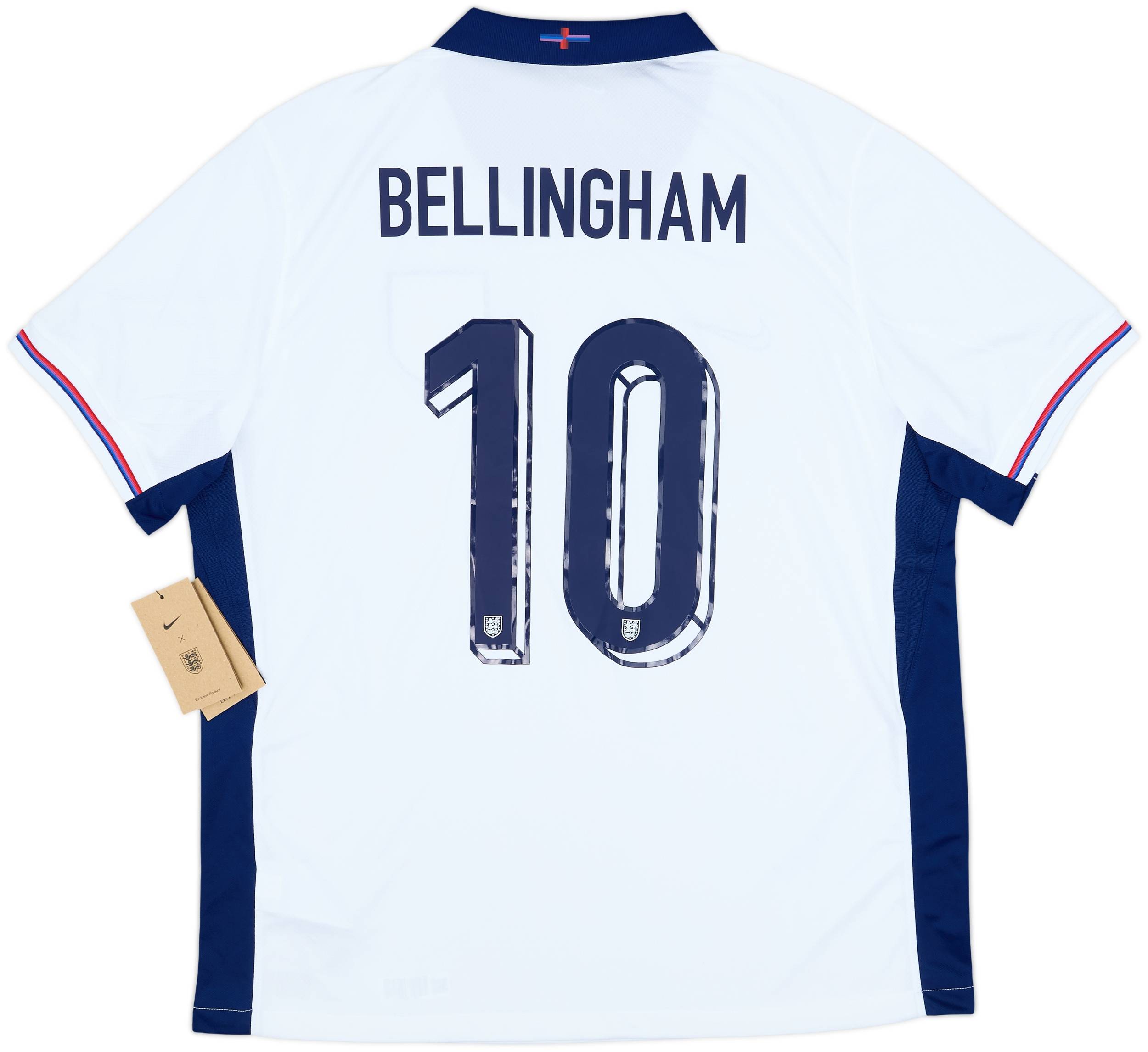 イングランド代表 サッカー ホームユニフォーム Bellingham 10番 2024-25 England Home Shirt Bellingham #10 (XXL)