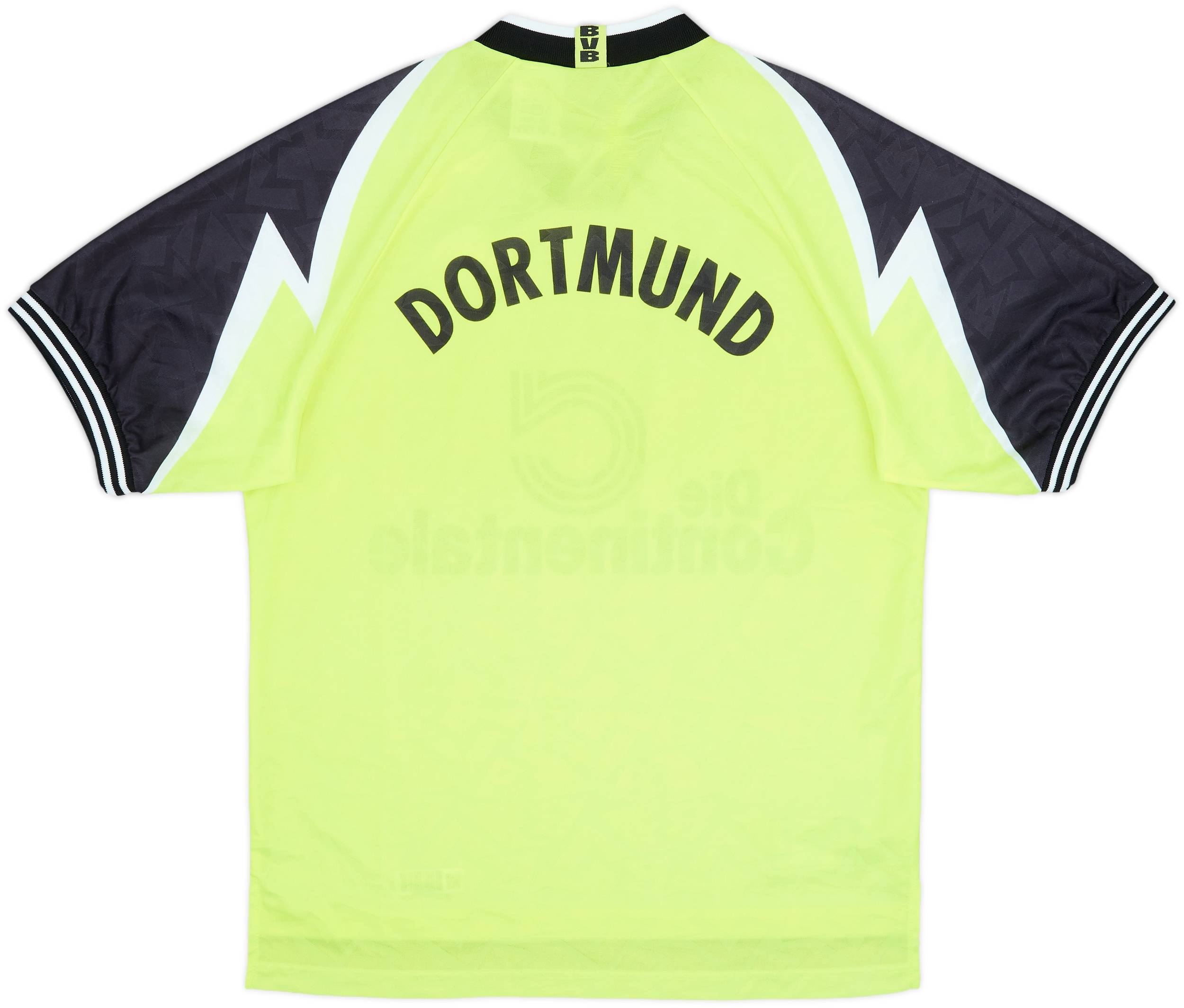 NIKE Borussia Dortmund 1995/96 サッカーシャツ 1995-96 Borussia Dortmund Home Shirt - 9/10 - (L)