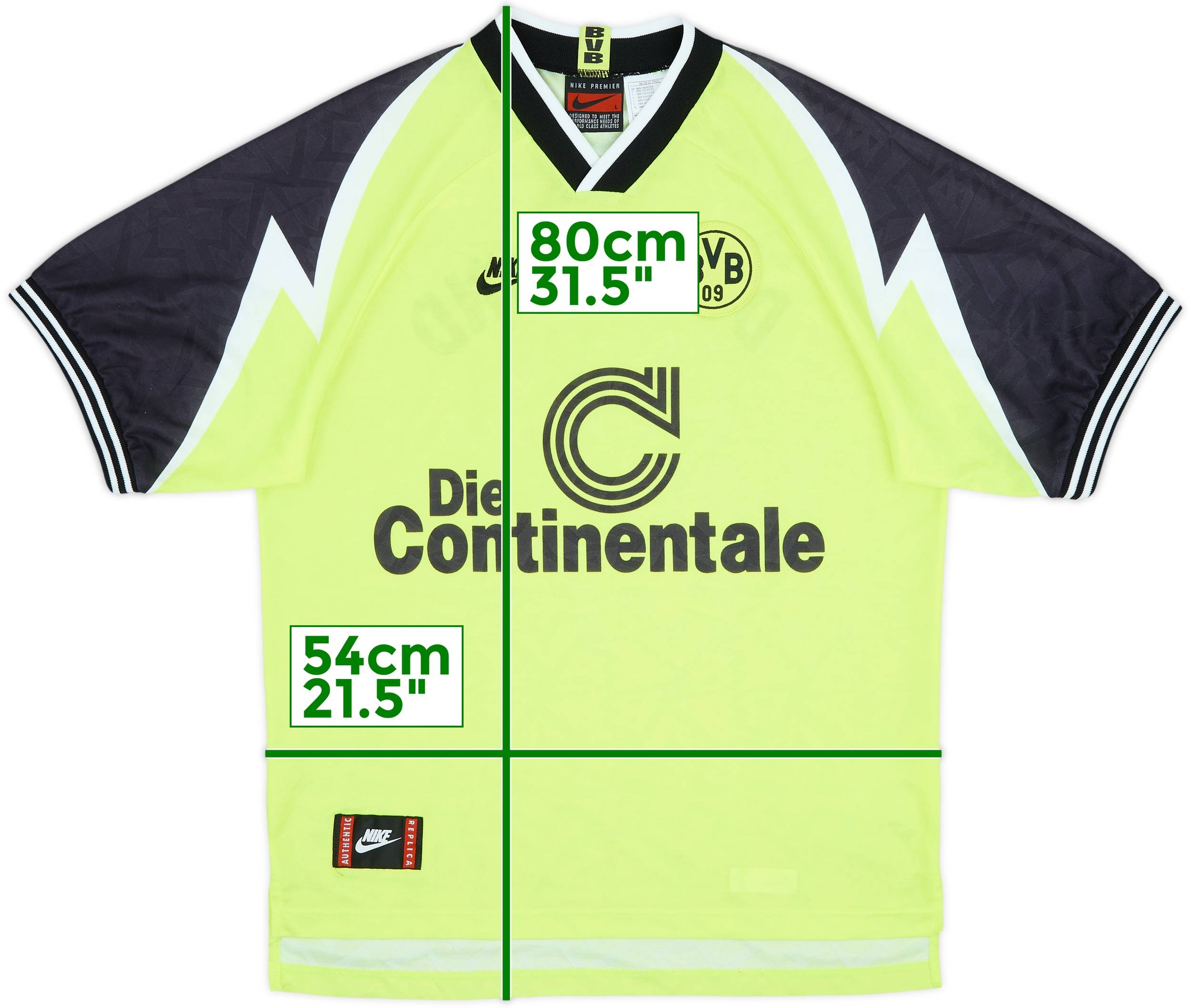 1995-96 Borussia Dortmund Home Shirt - 9/10 - (L)