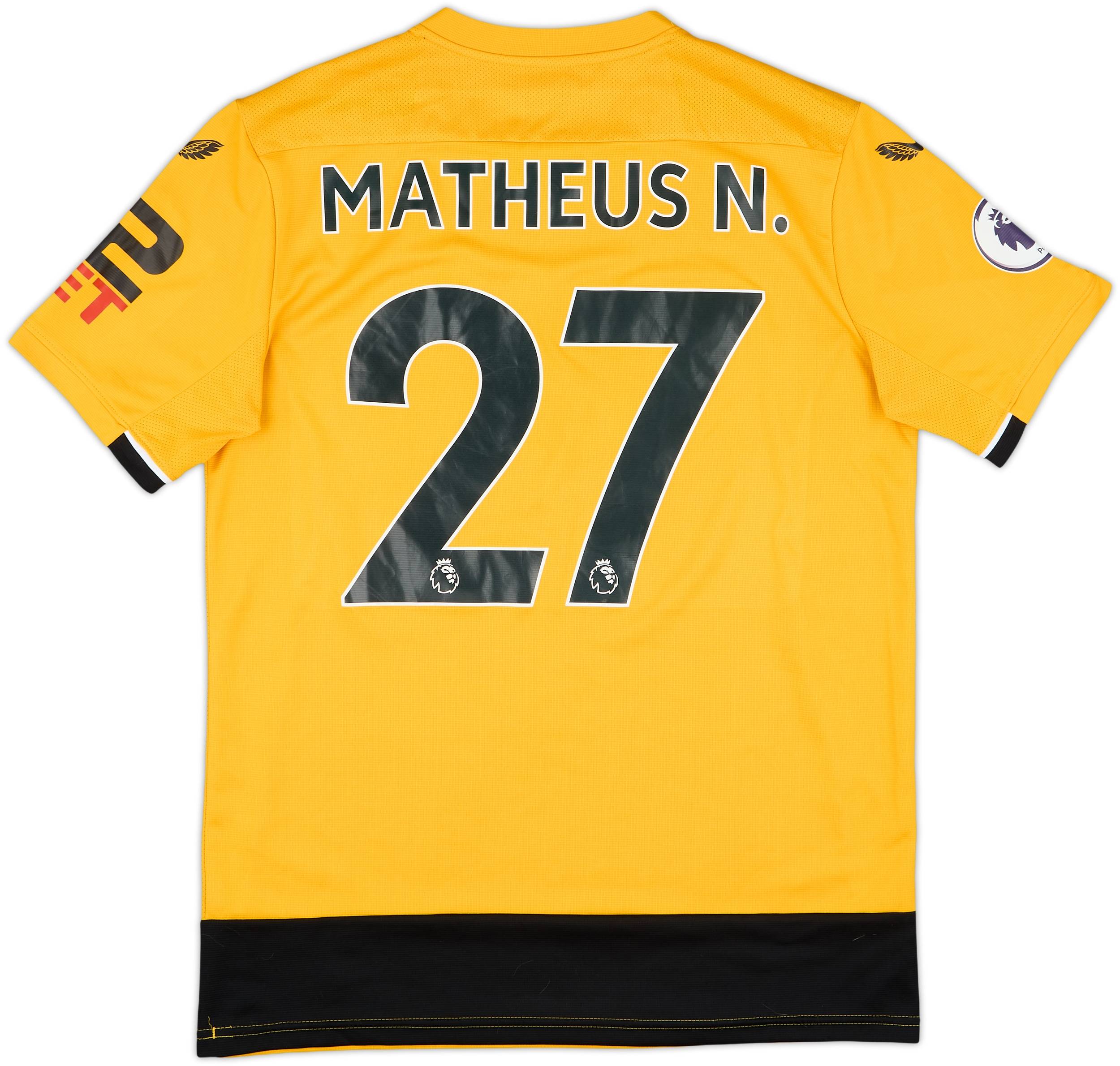 ウェア Wolves Retail Shirt L/S A MATHEUS N. 27 2022-23 Wolves Home Shirt Matheus N. #27 - 8/10 - (M)