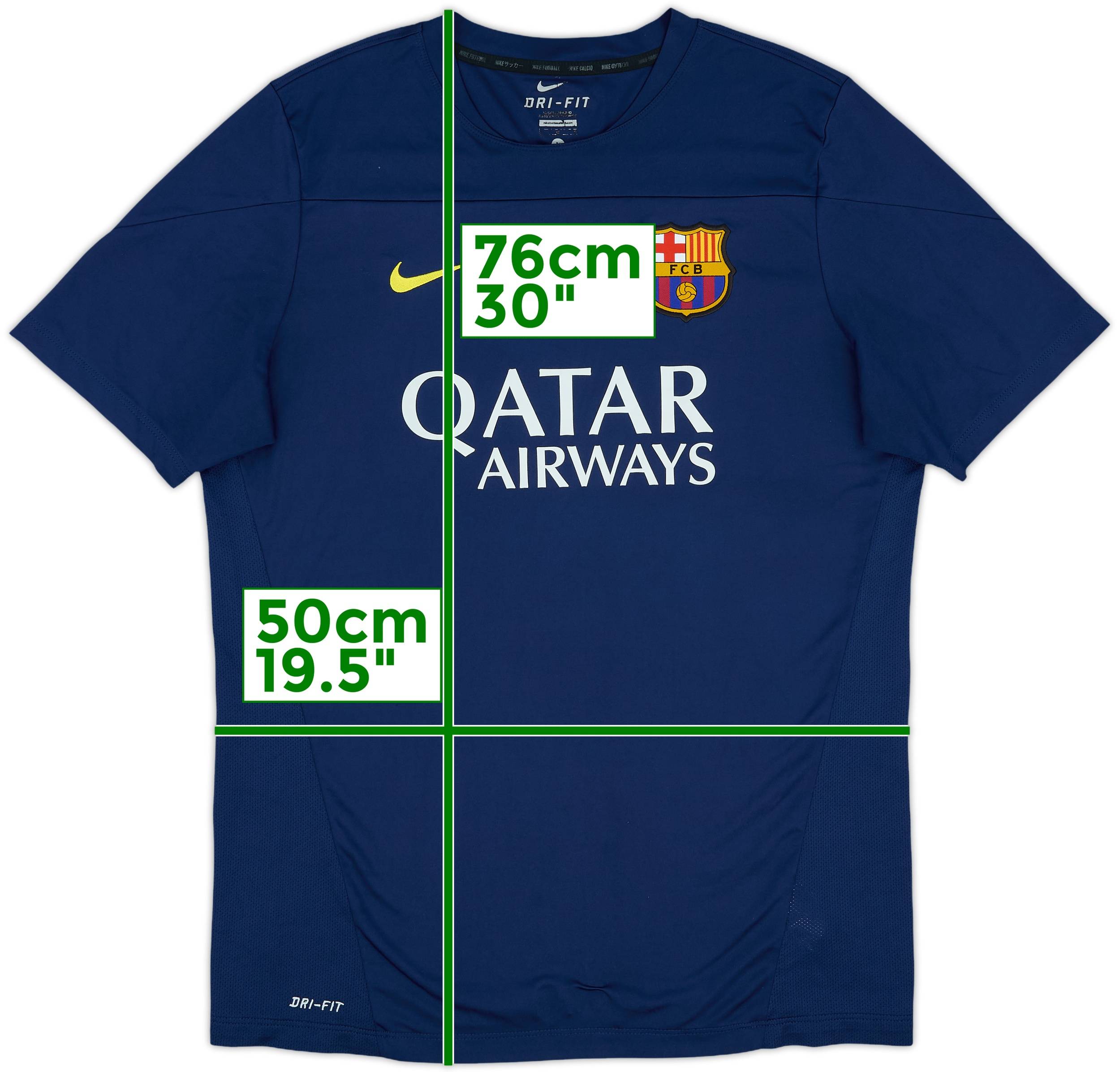 極美品】FC Barcelona 2014 ナイキ Dri-FIT シャツ L 極美品】FC Barcelona