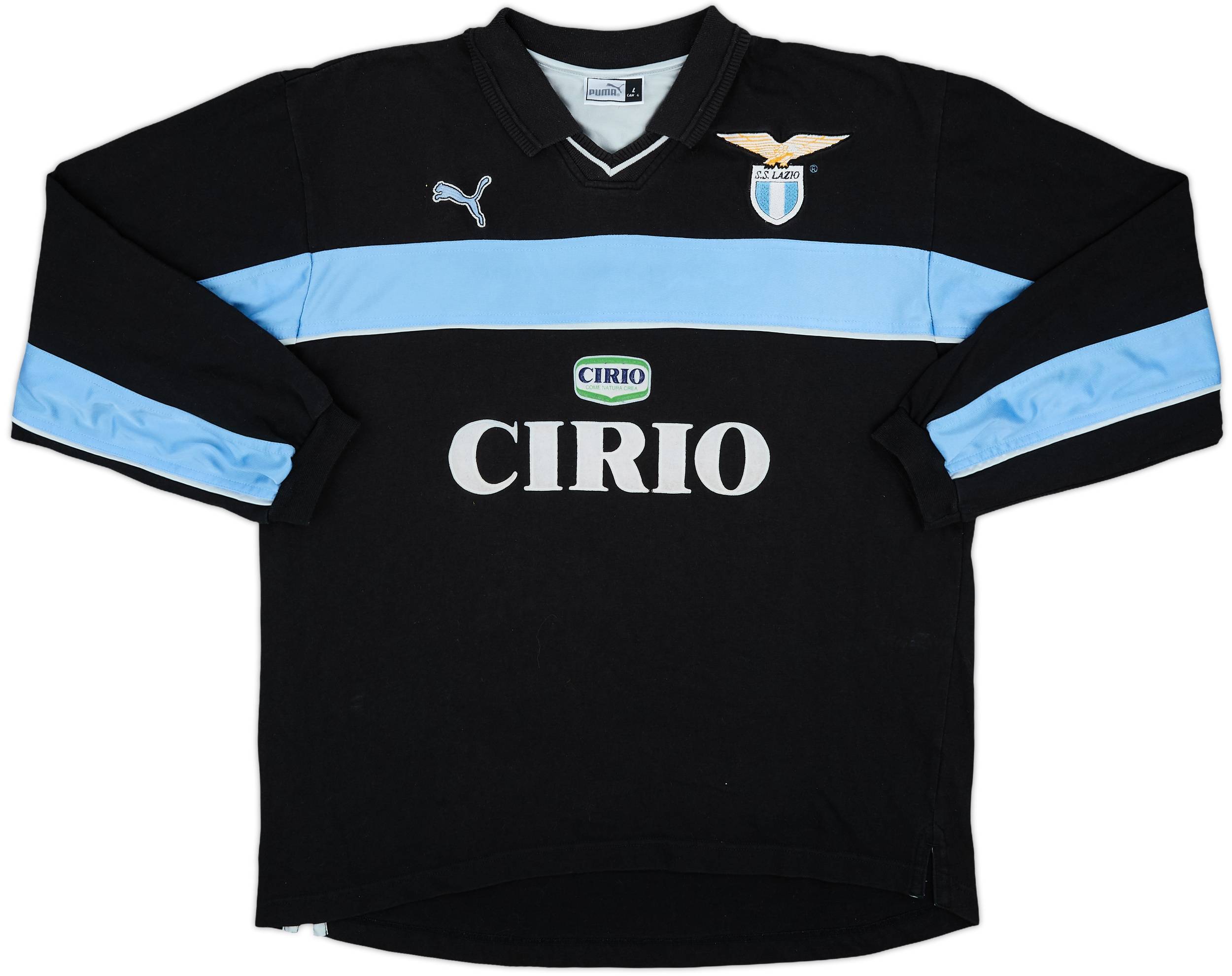 1998-99 Lazio Puma Polo L/S Shirt - 8/10 - (L)