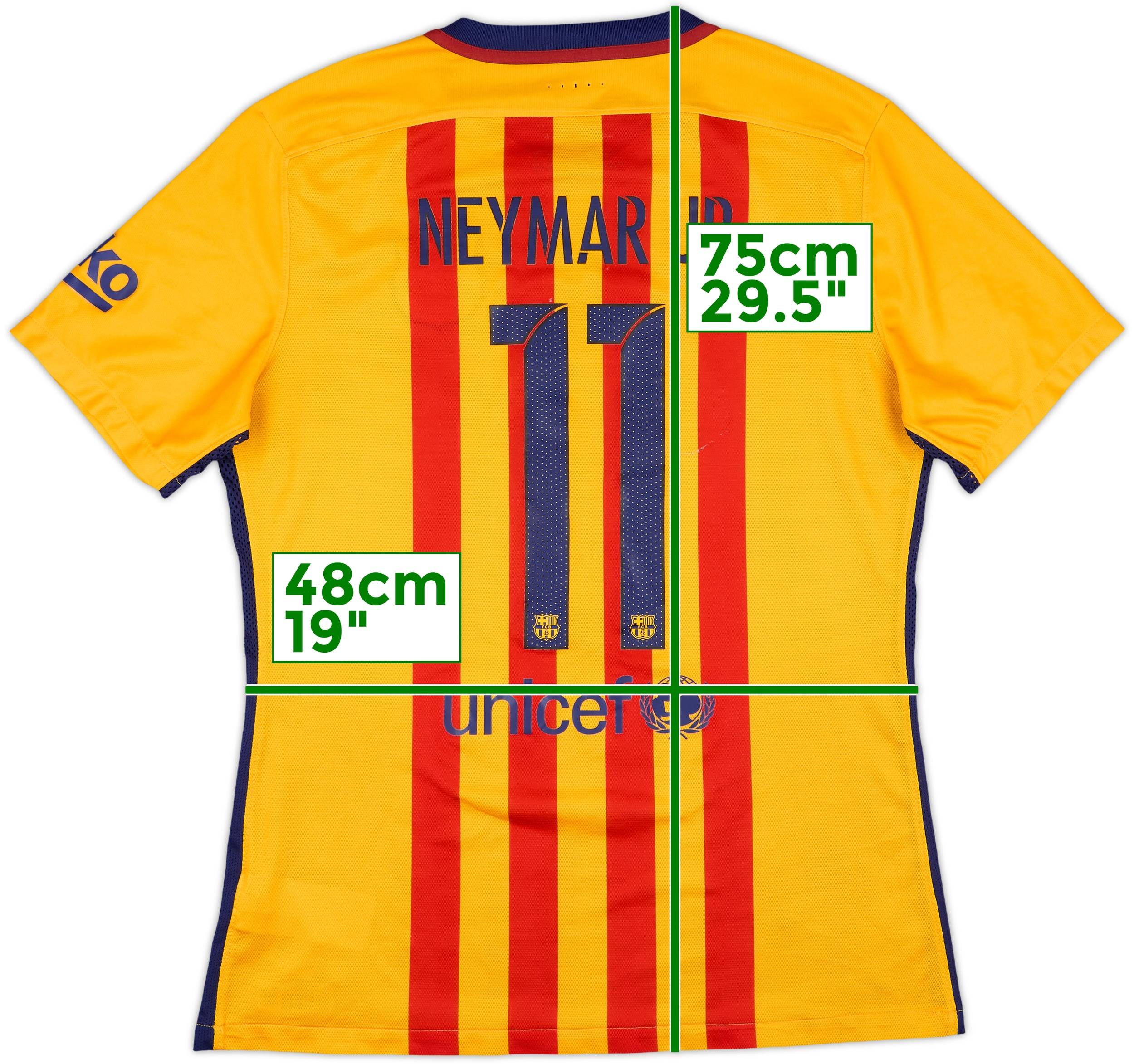 2015-16 Barcelona Authentic Away Shirt Neymar Jr #11 - 5/10 - (L)