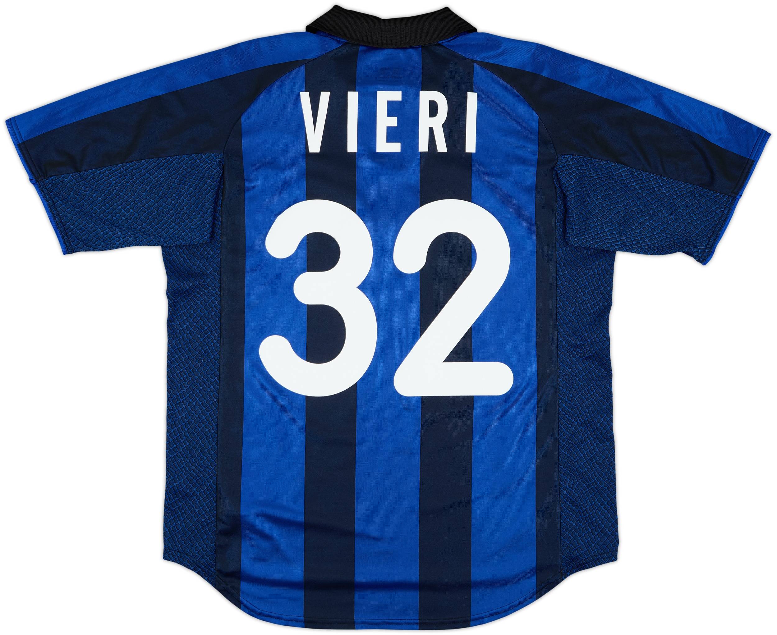 2001-02 Inter Milan Home Shirt Vieri #32 - 9/10 - (L)