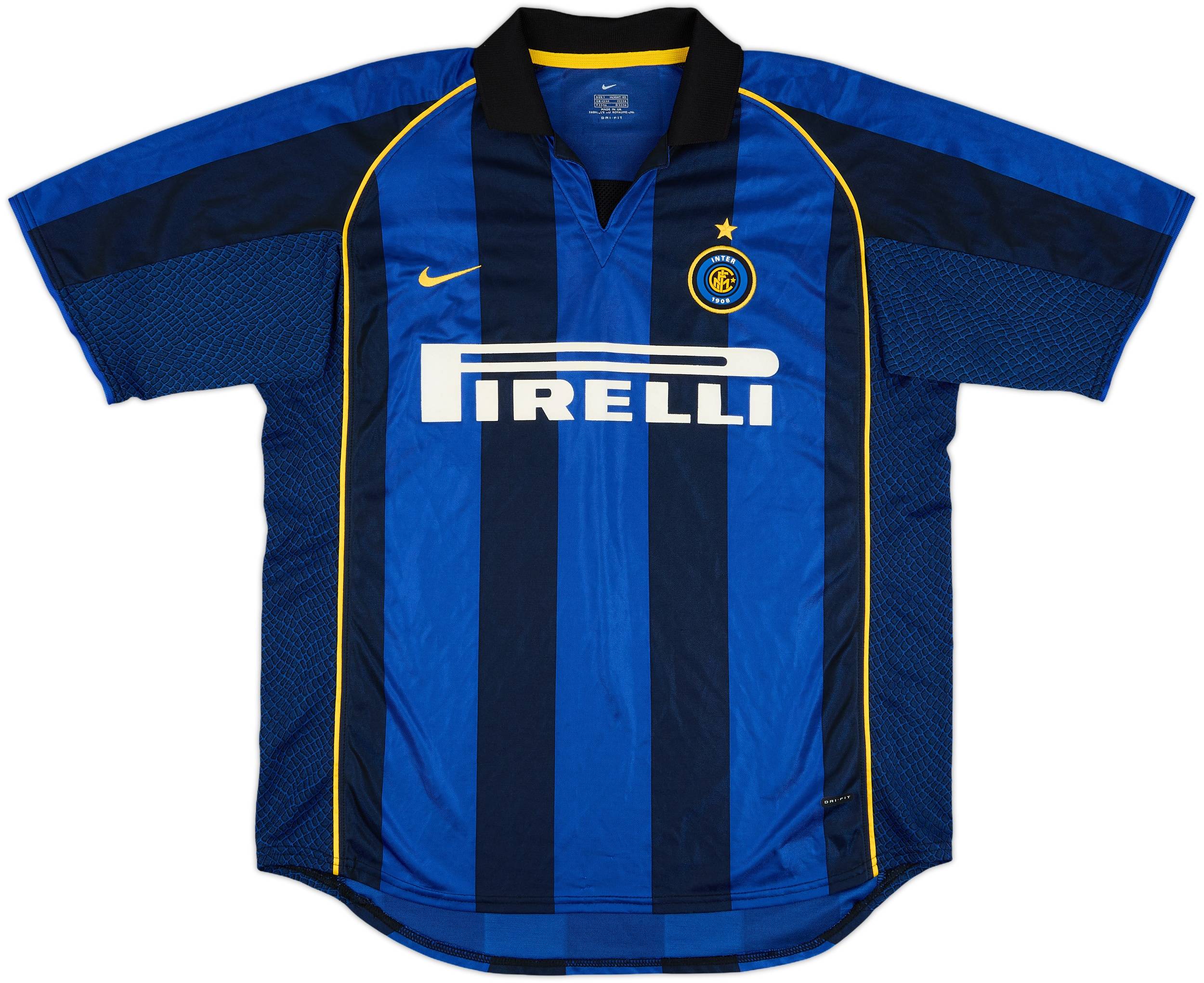 2001-02 Inter Milan Home Shirt Vieri #32 - 9/10 - (L)