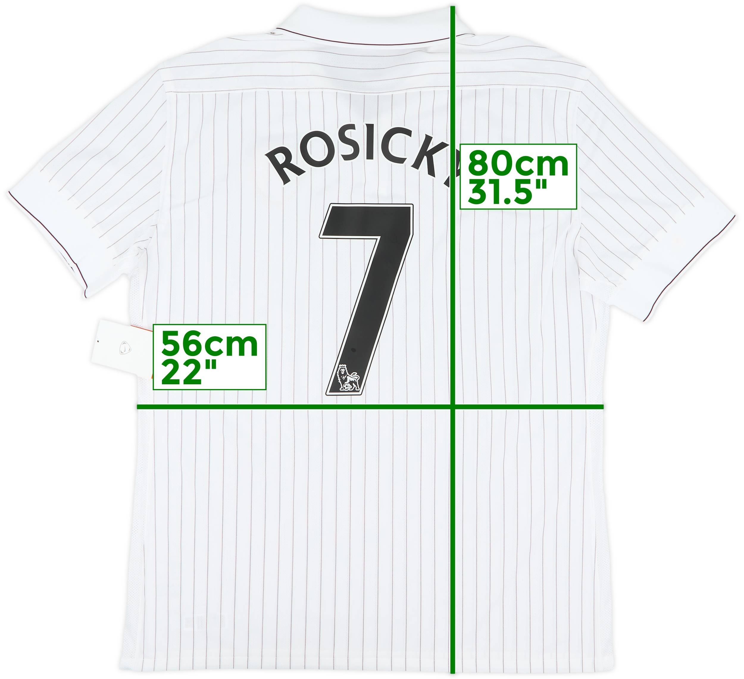 2009-10 Arsenal Player Issue Third Shirt Rosicky #7 (XL)