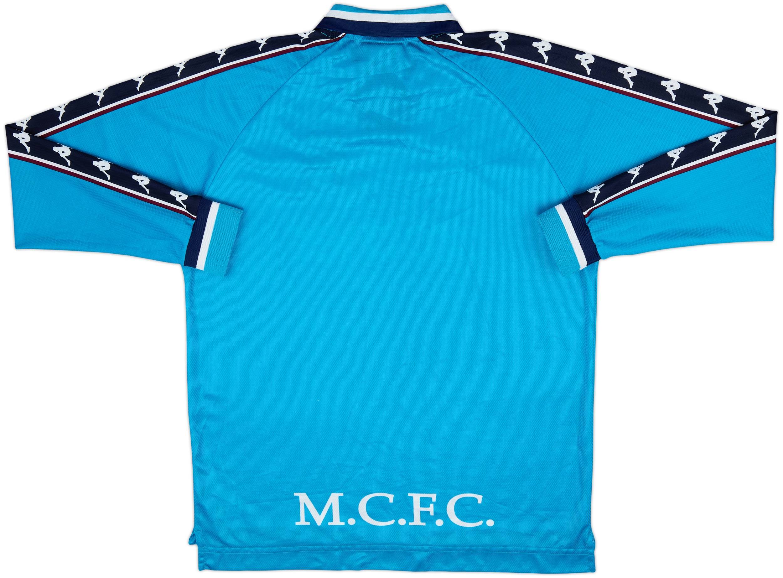 1997-99 Manchester City Home L/S Shirt - 9/10 - (XL)