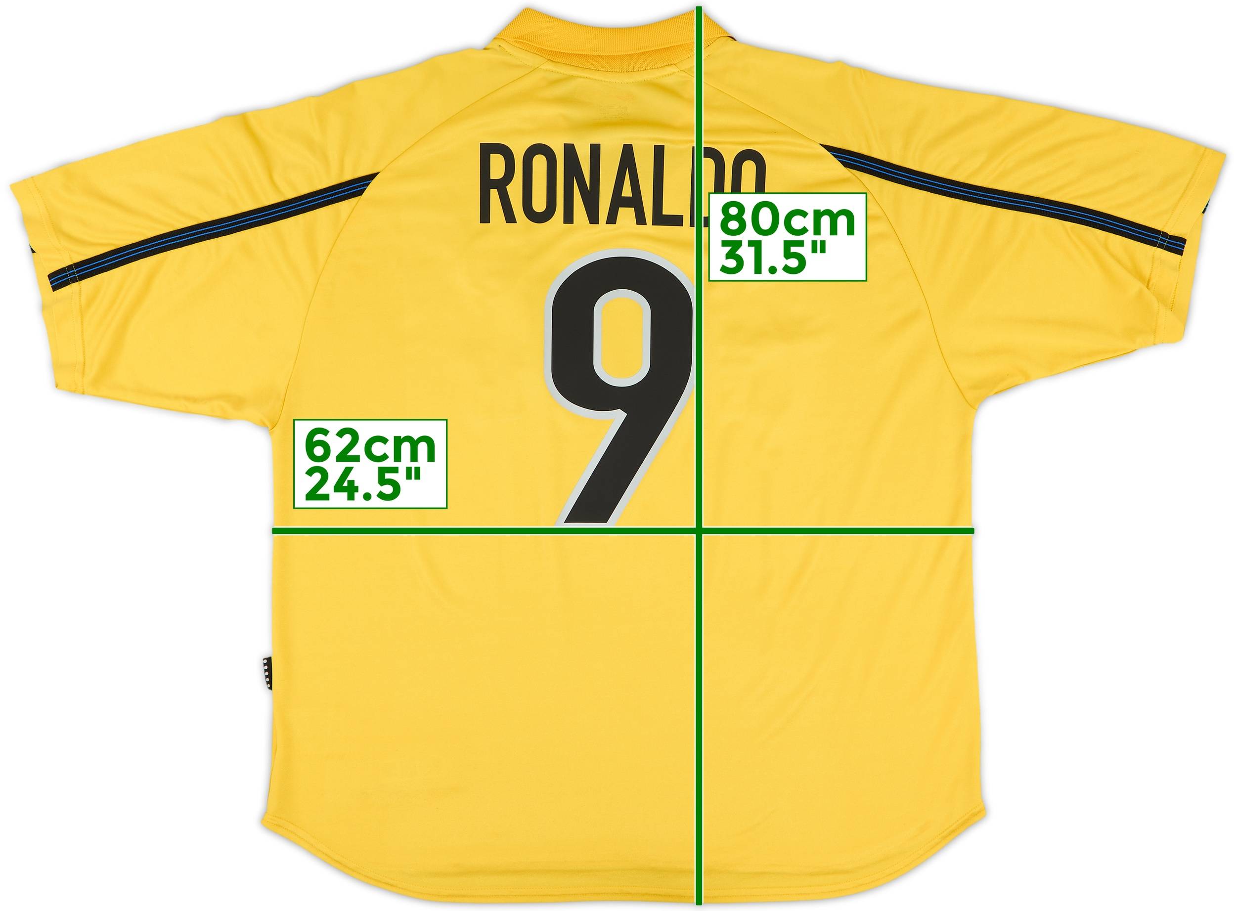 最終価格　90s Inter Milan Ronaldo サッカーTシャツ INTER MILAN 1997/98 THIRD X RONALDO - xclusivejerseys