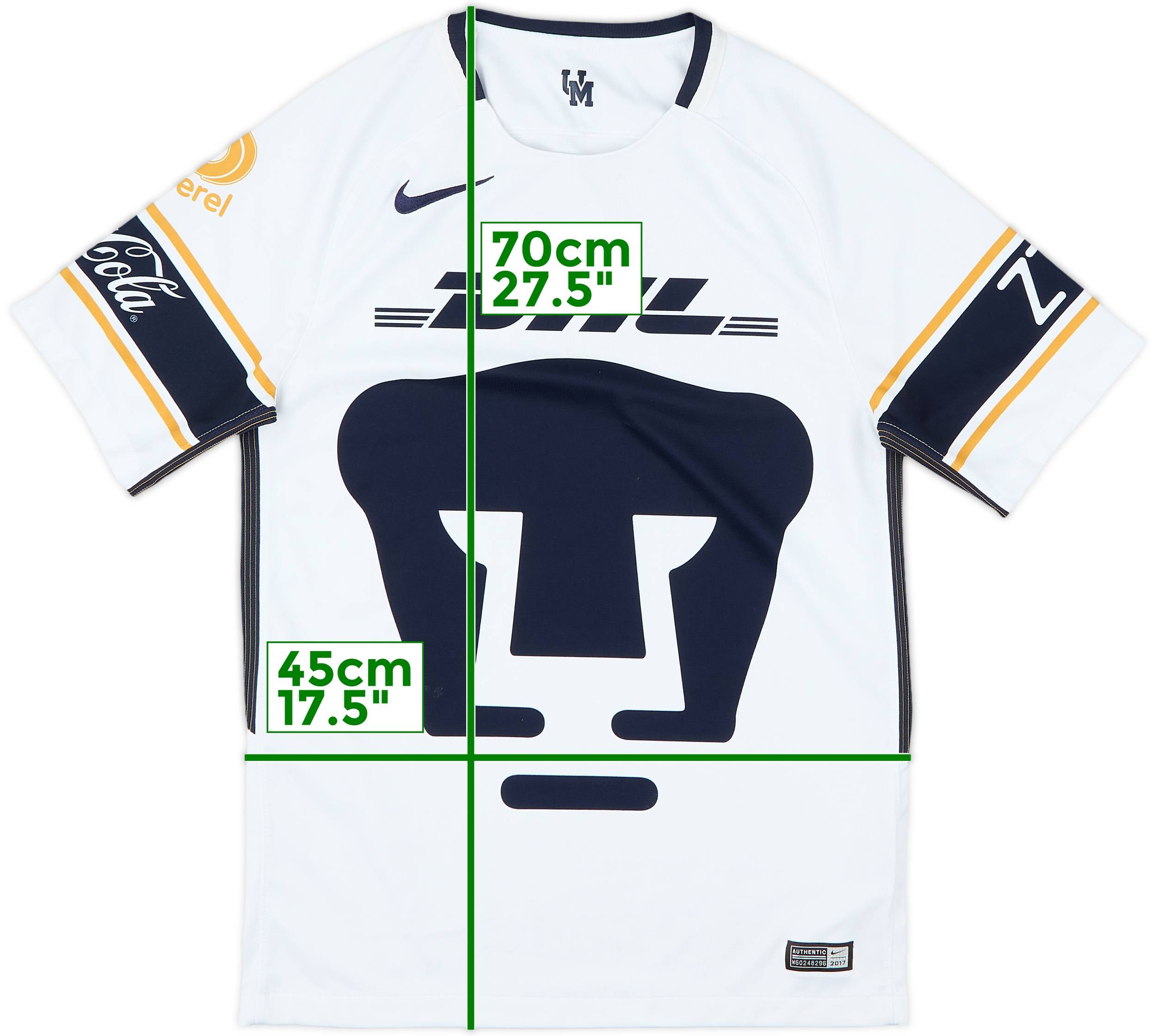 2017-18 Pumas UNAM Home Shirt - 8/10 - (S)