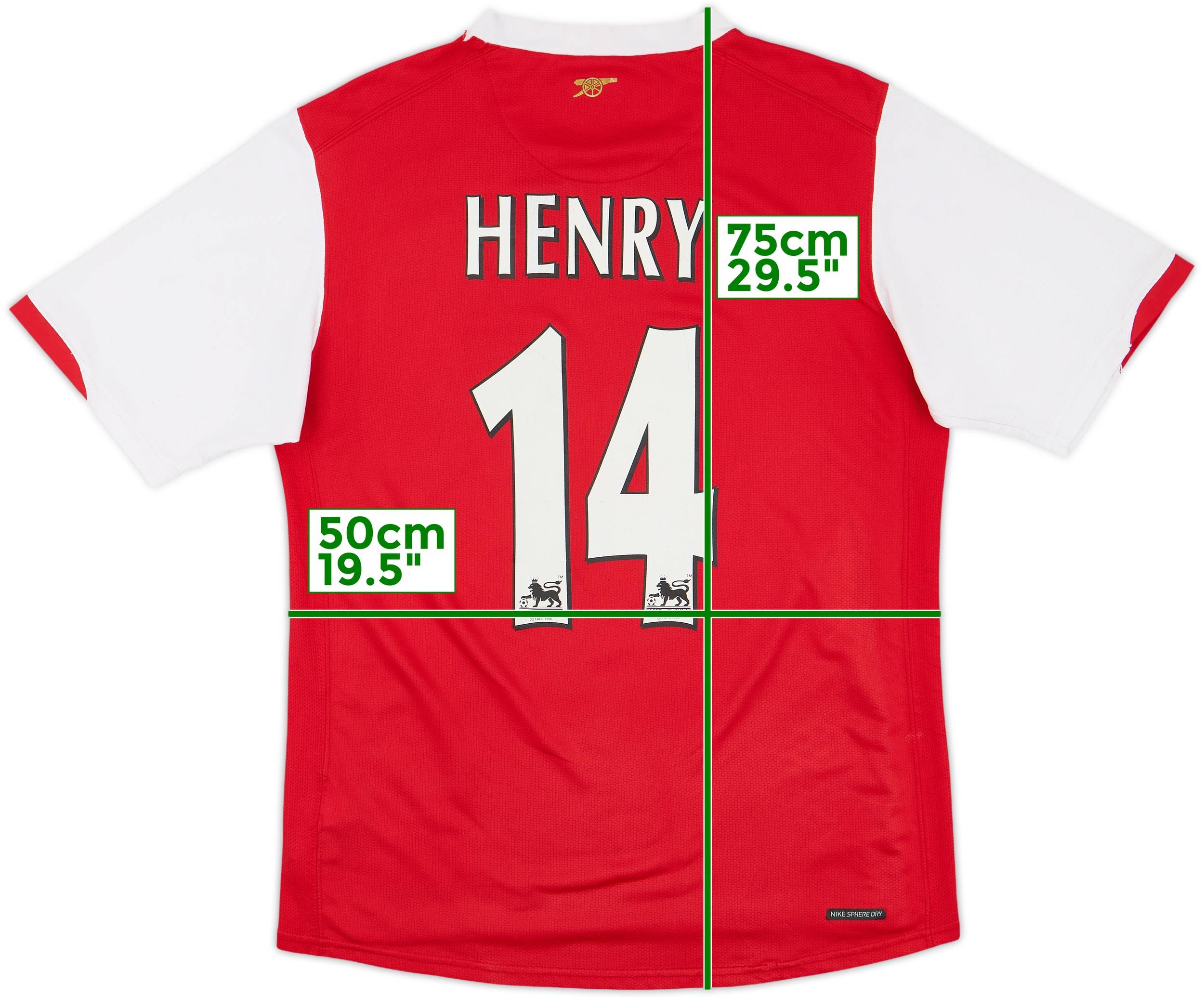 2006-08 Arsenal Home Shirt Henery #14 - 4/10 - (S)
