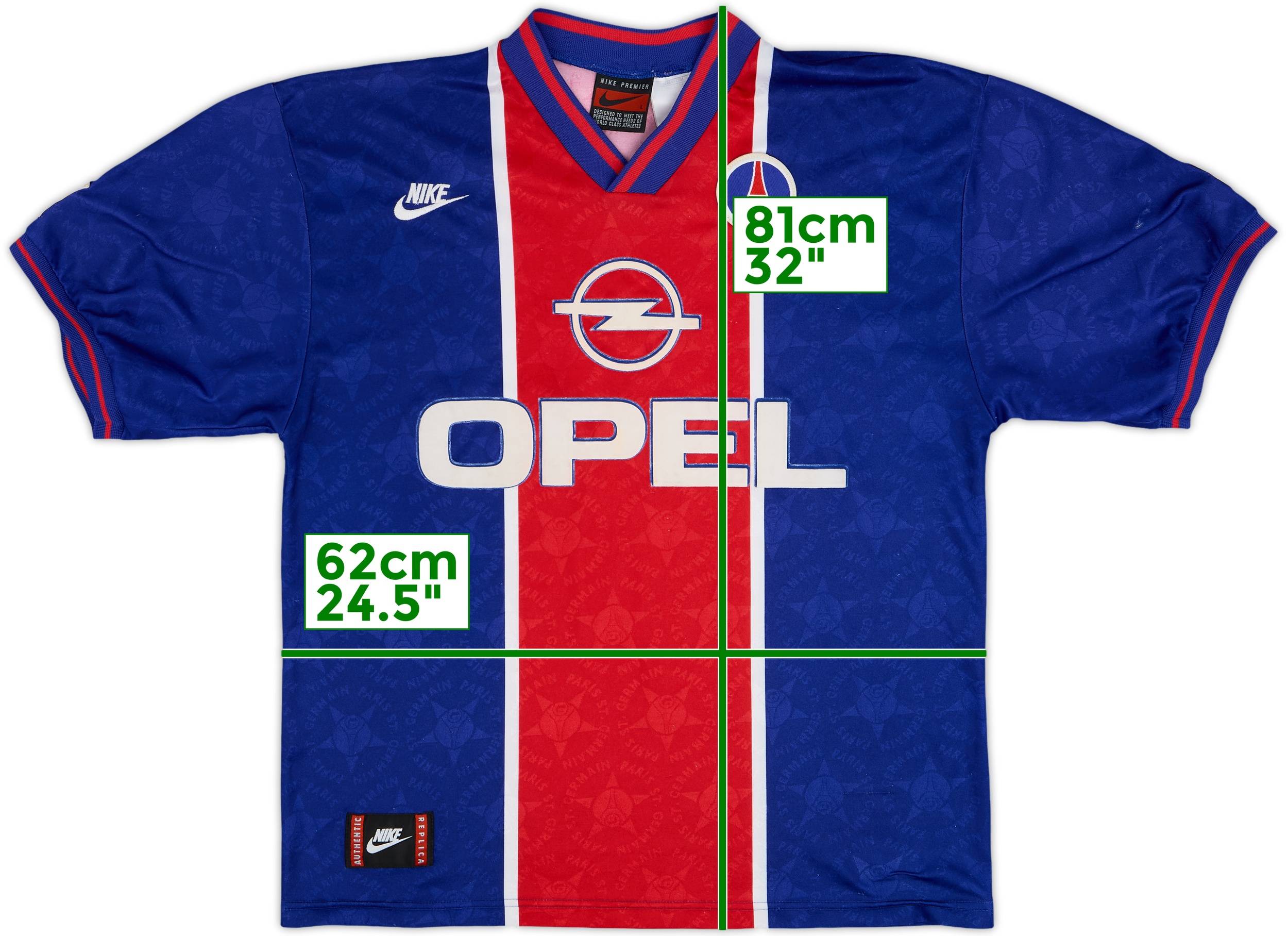 1995-96 Paris Saint-Germain Home Shirt - 7/10 - (L)